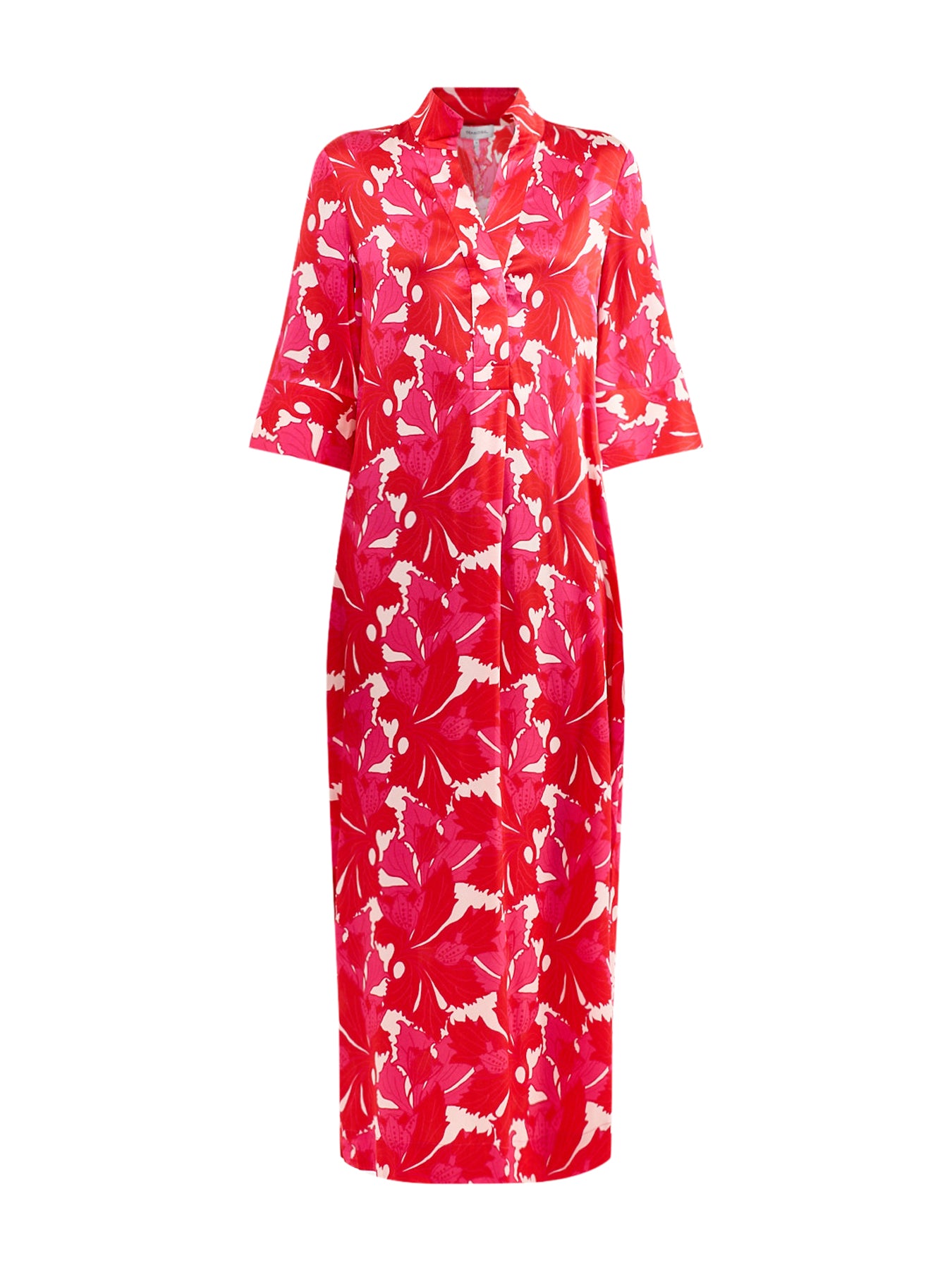 Helga Silk Kimono Dress Red