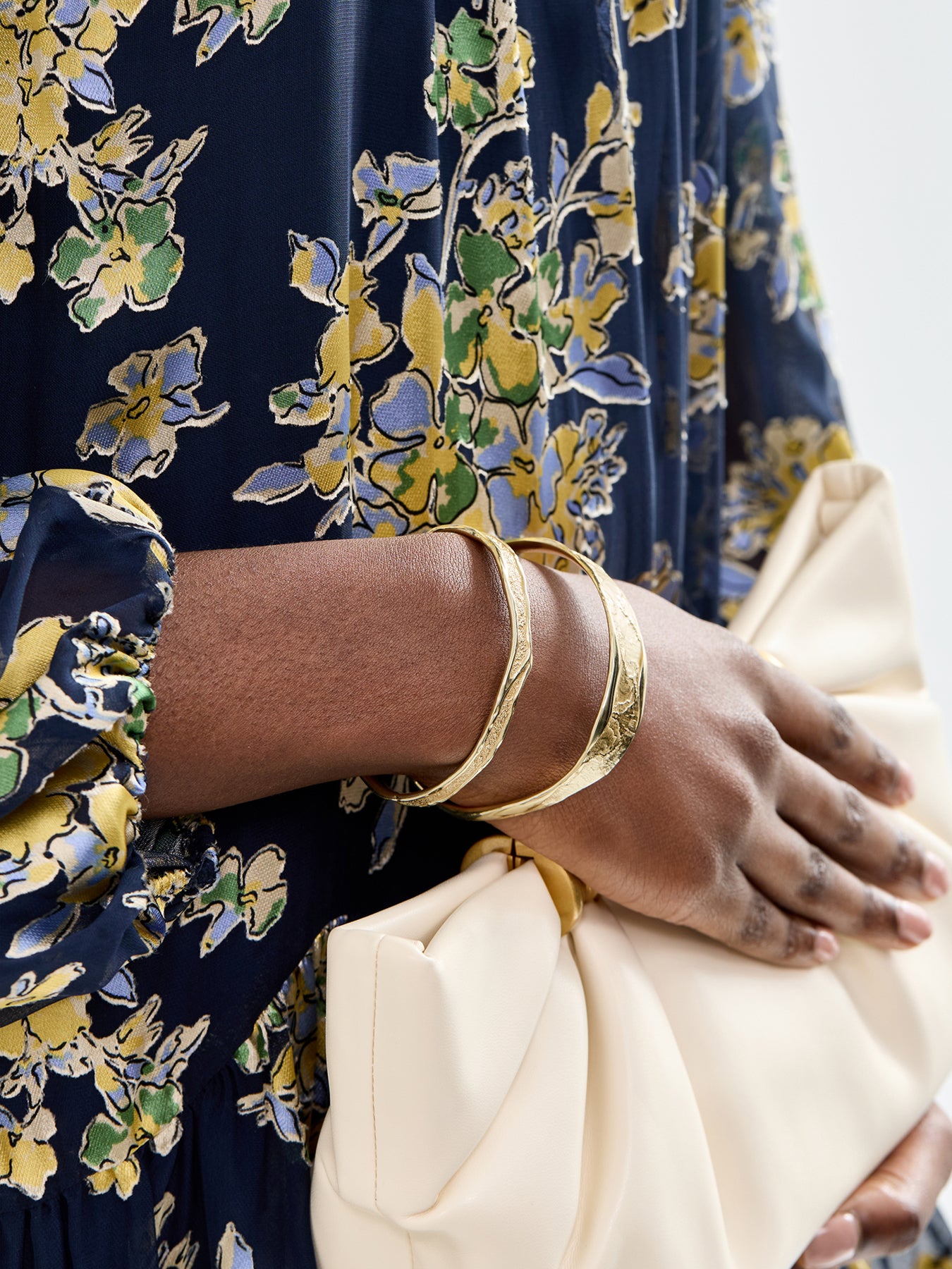 Branch Gold Plated Bangle