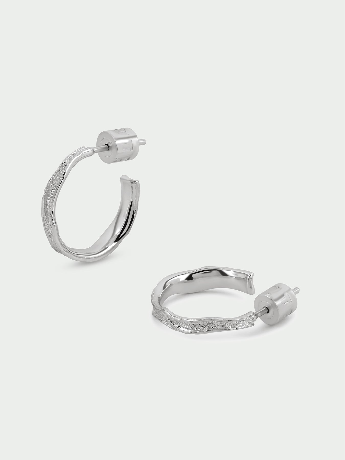 Branch Sterling Silver Plated Hoop Earrings