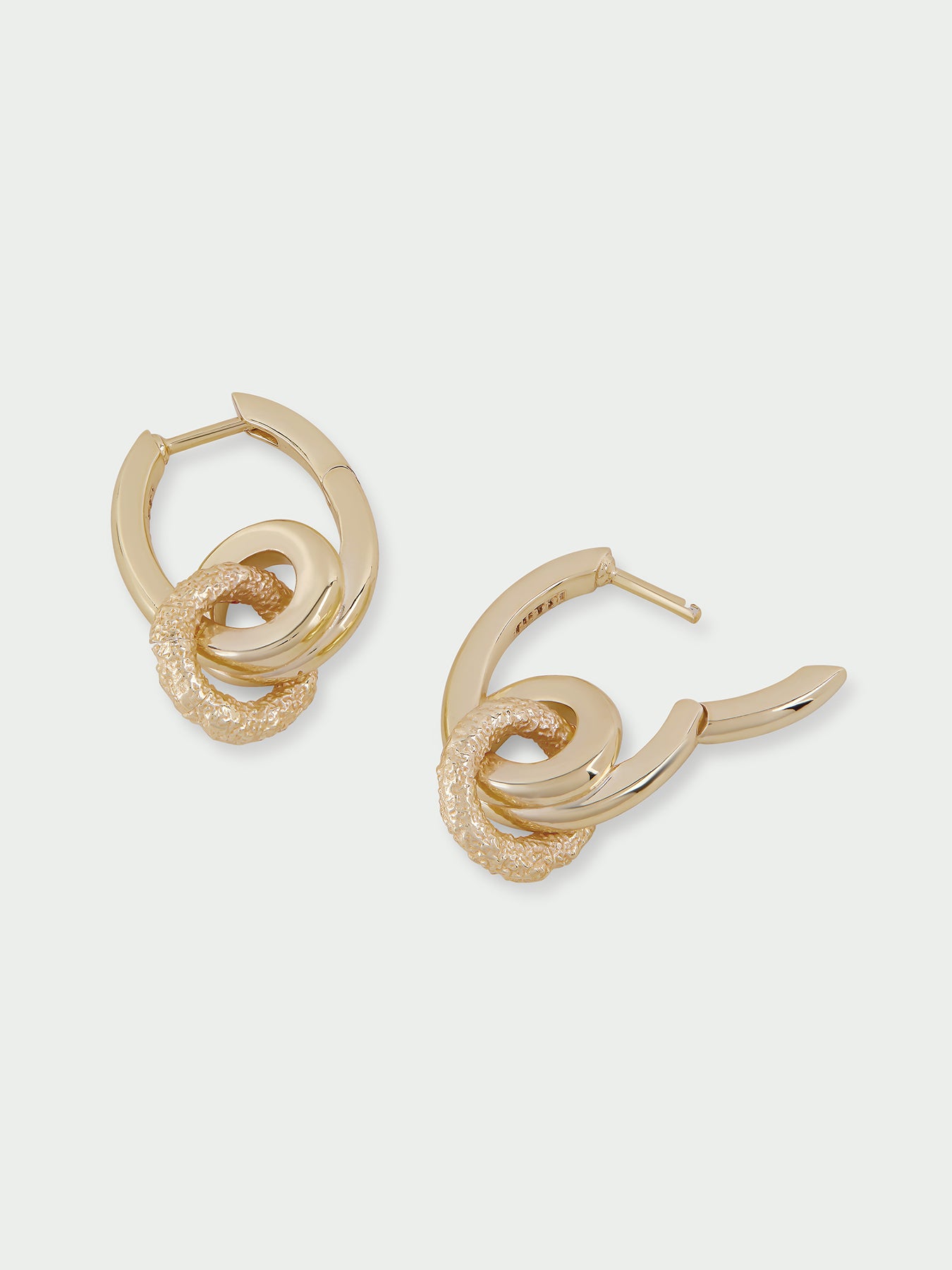 Connection Gold Plated Drop Earrings