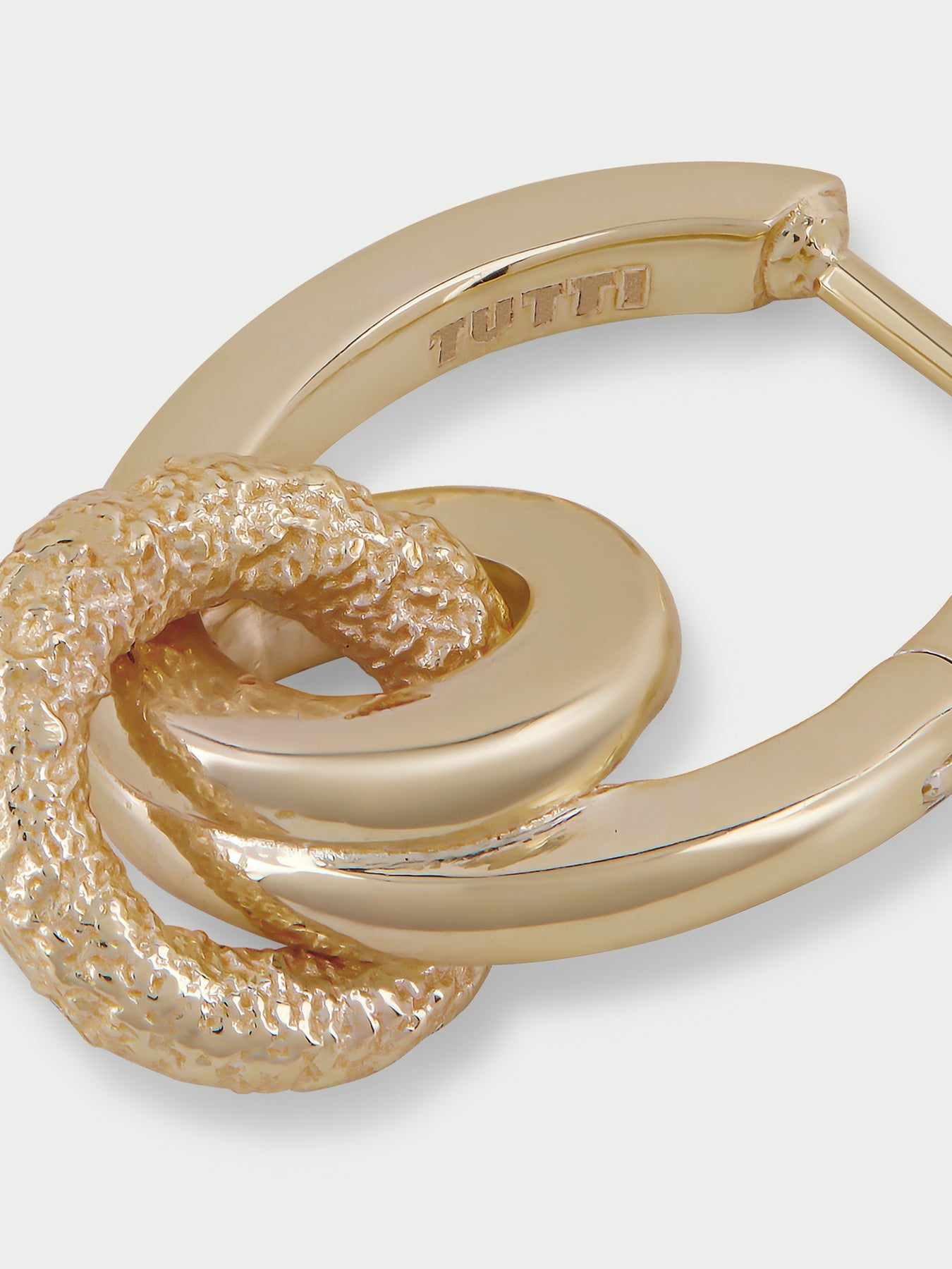 Connection Gold Plated Drop Earrings