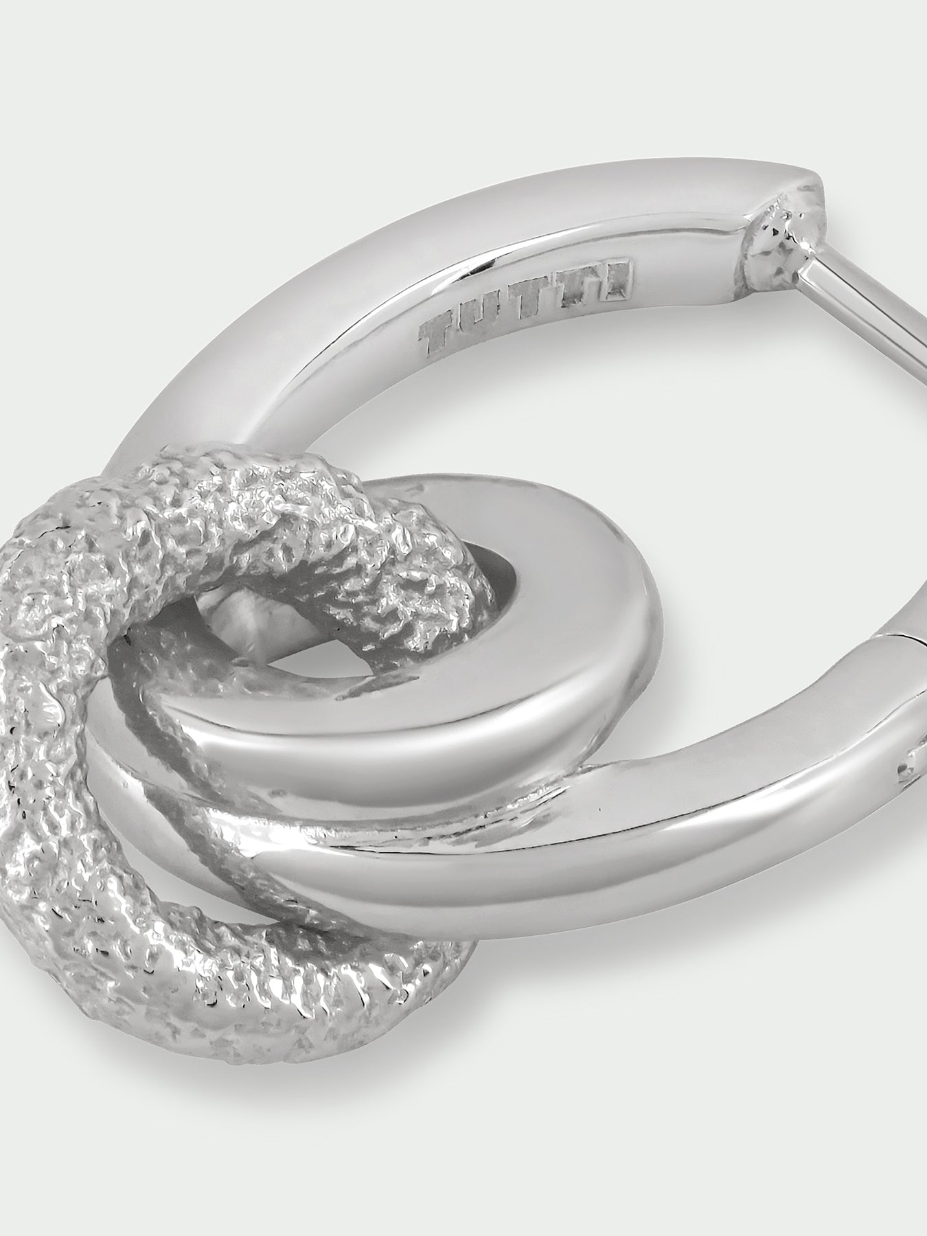 Connection Silver Plated Drop Earrings