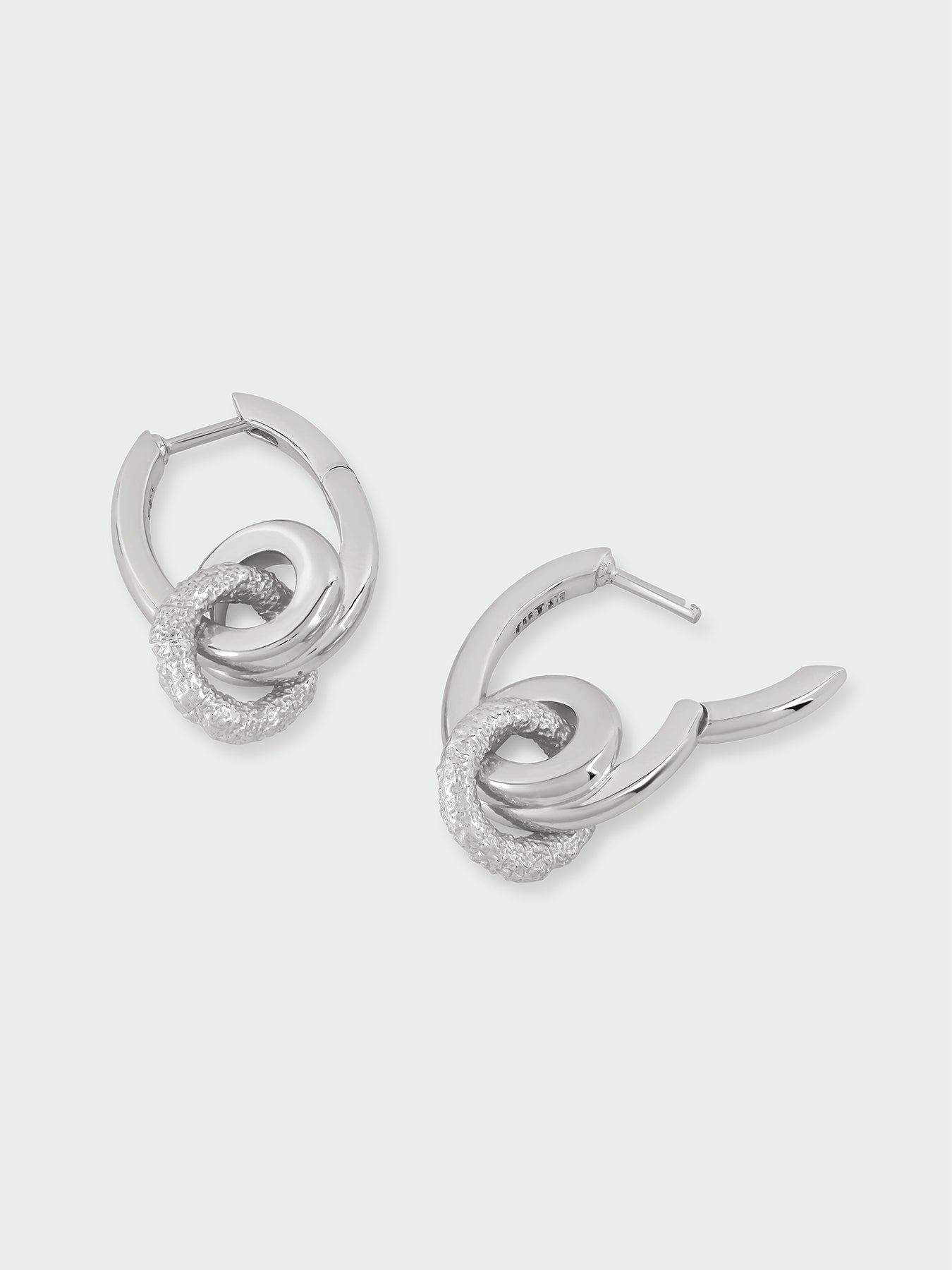 Connection Silver Plated Drop Earrings