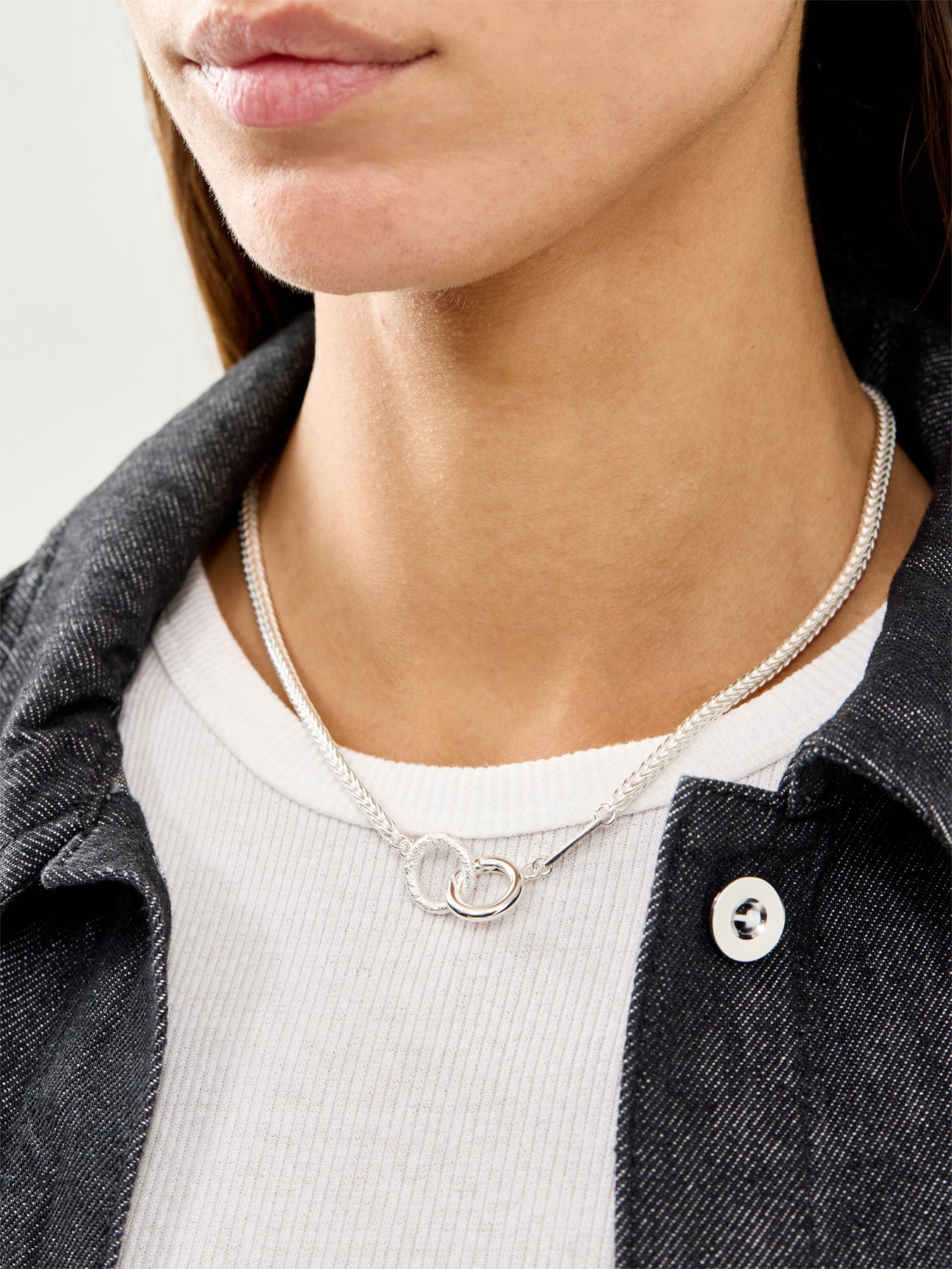 Woven Necklace Silver