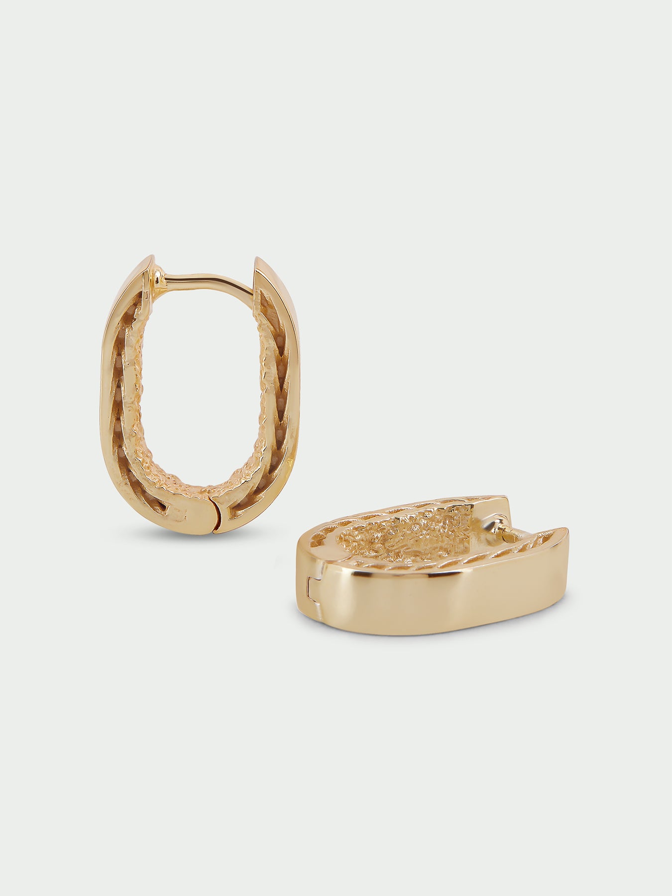Join Gold Plated Hoop Earrings