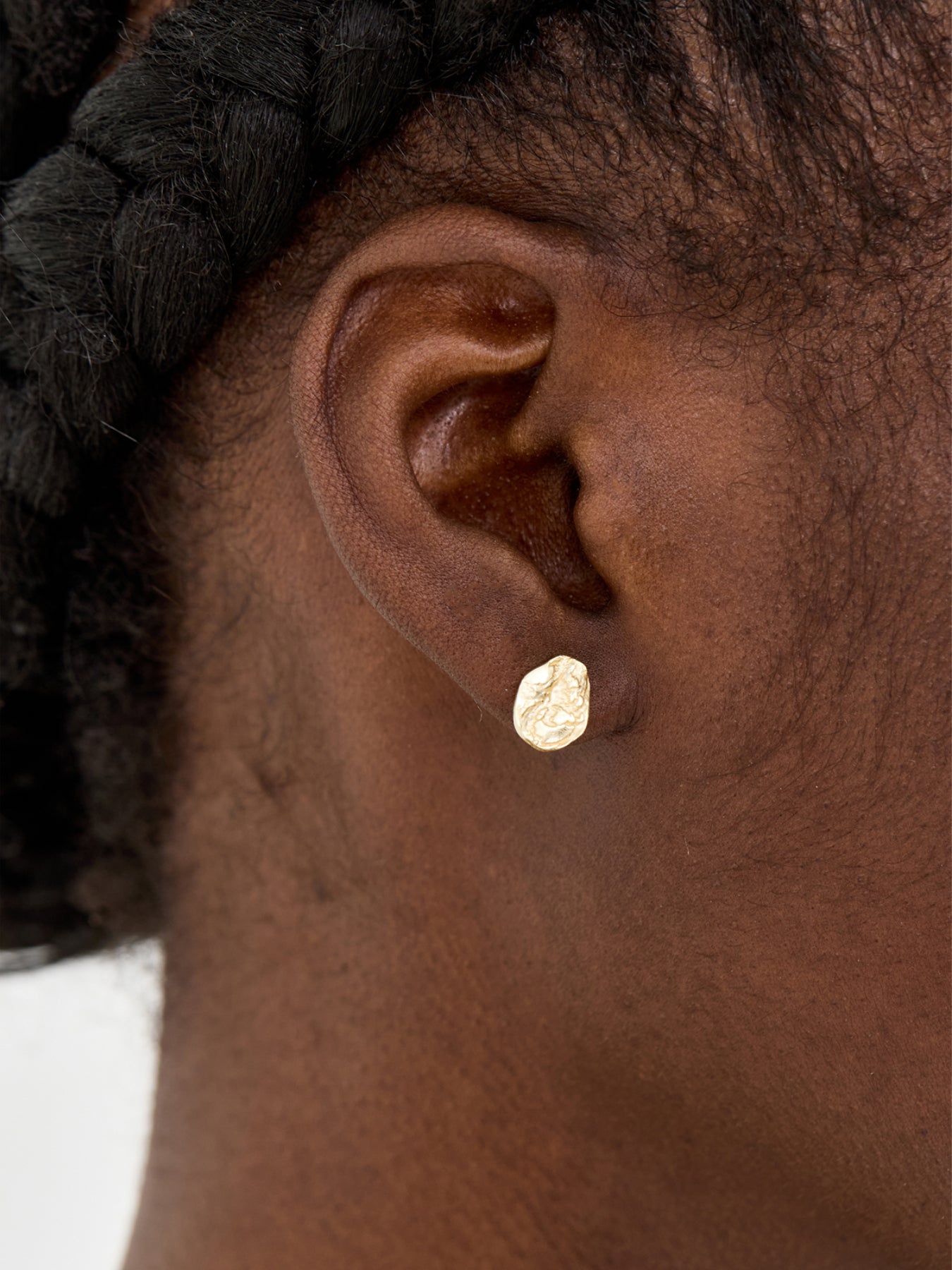 Diffuse Gold Plated Stud Earrings