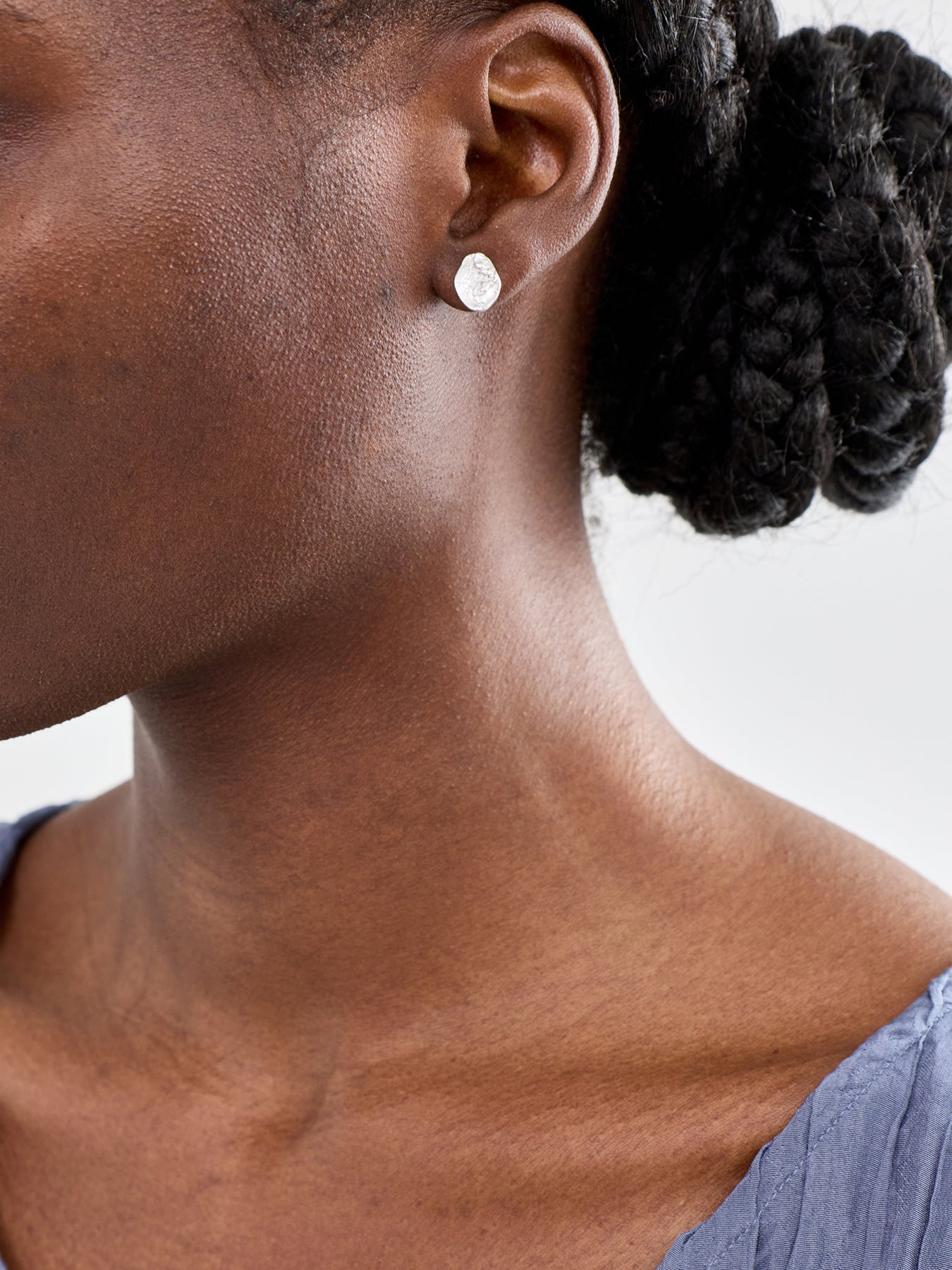 Diffuse Sterling Silver Plated Stud Earrings