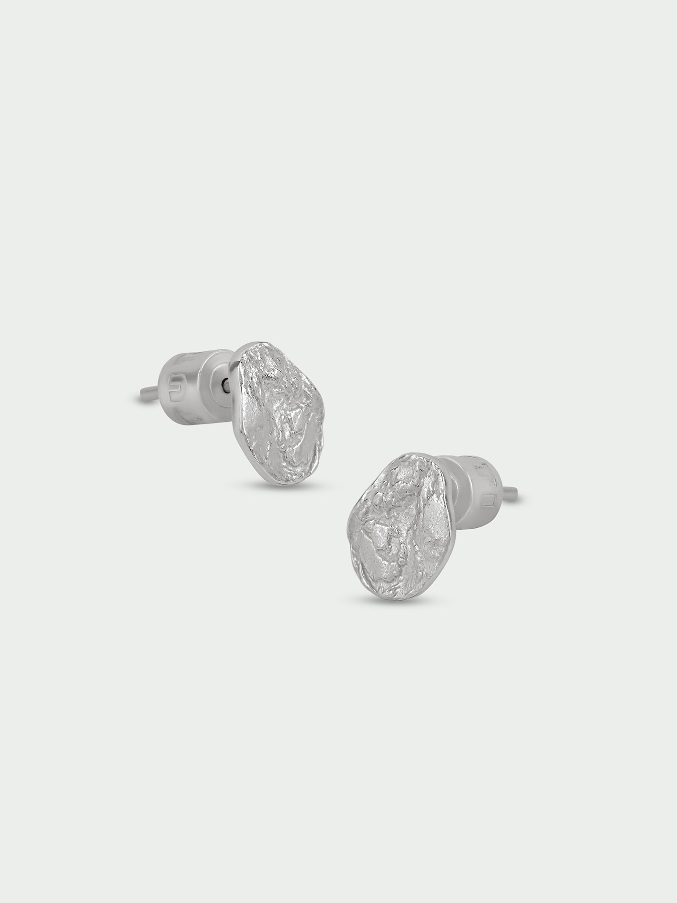 Diffuse Sterling Silver Plated Stud Earrings
