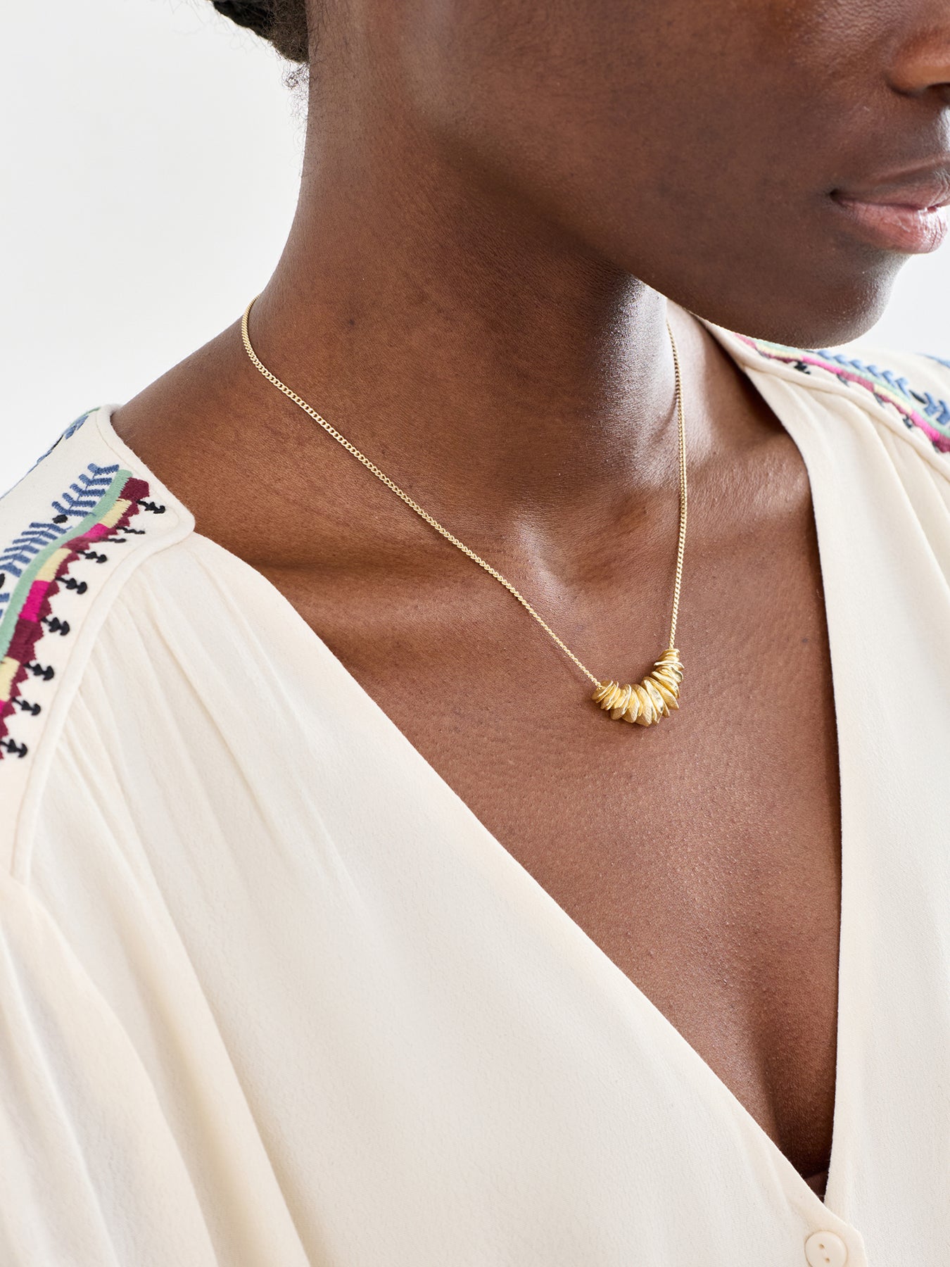 Cairn Gold Plated Pendant Necklace