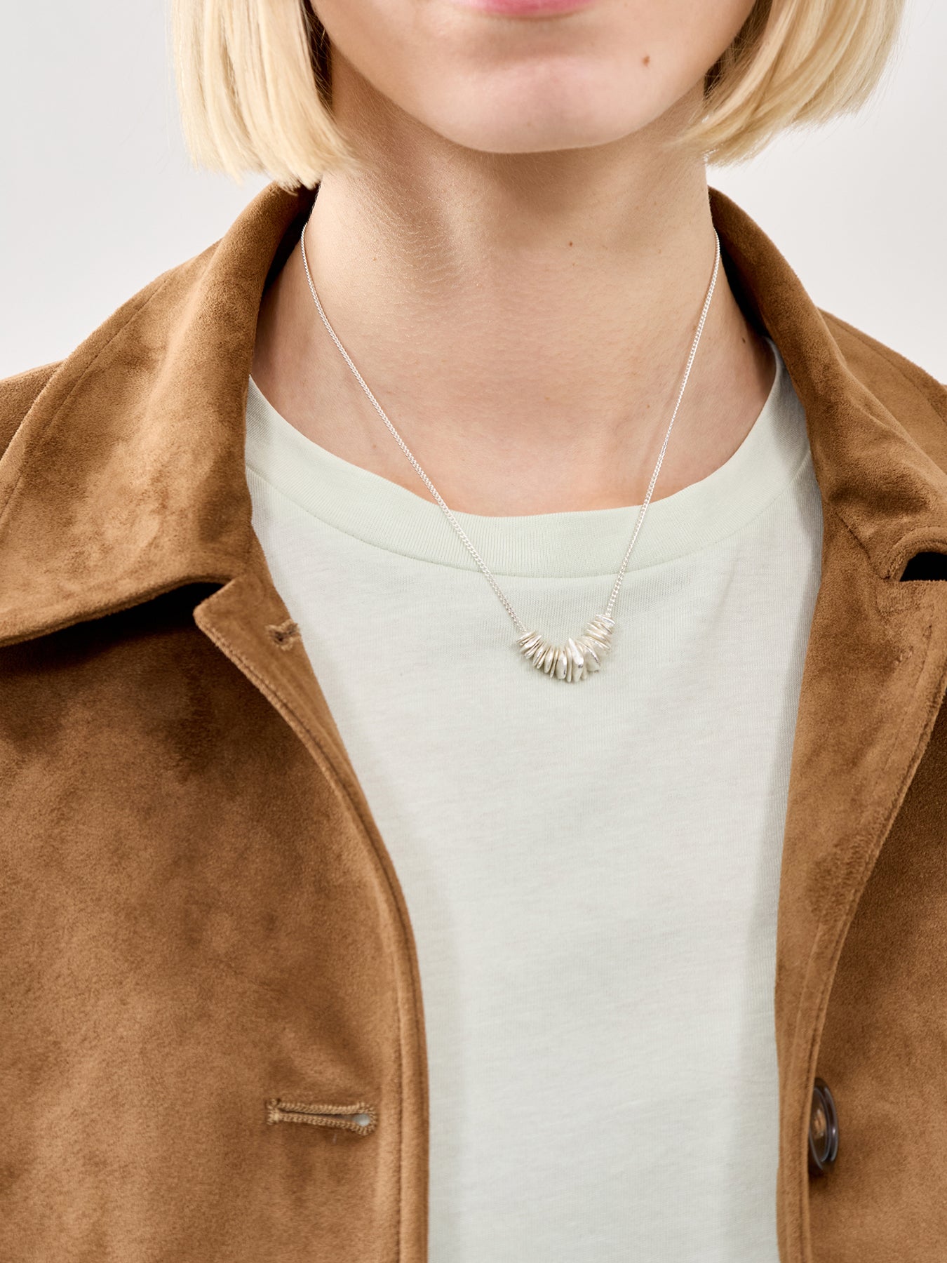 Cairn Sterling Silver Plated Pendant Necklace