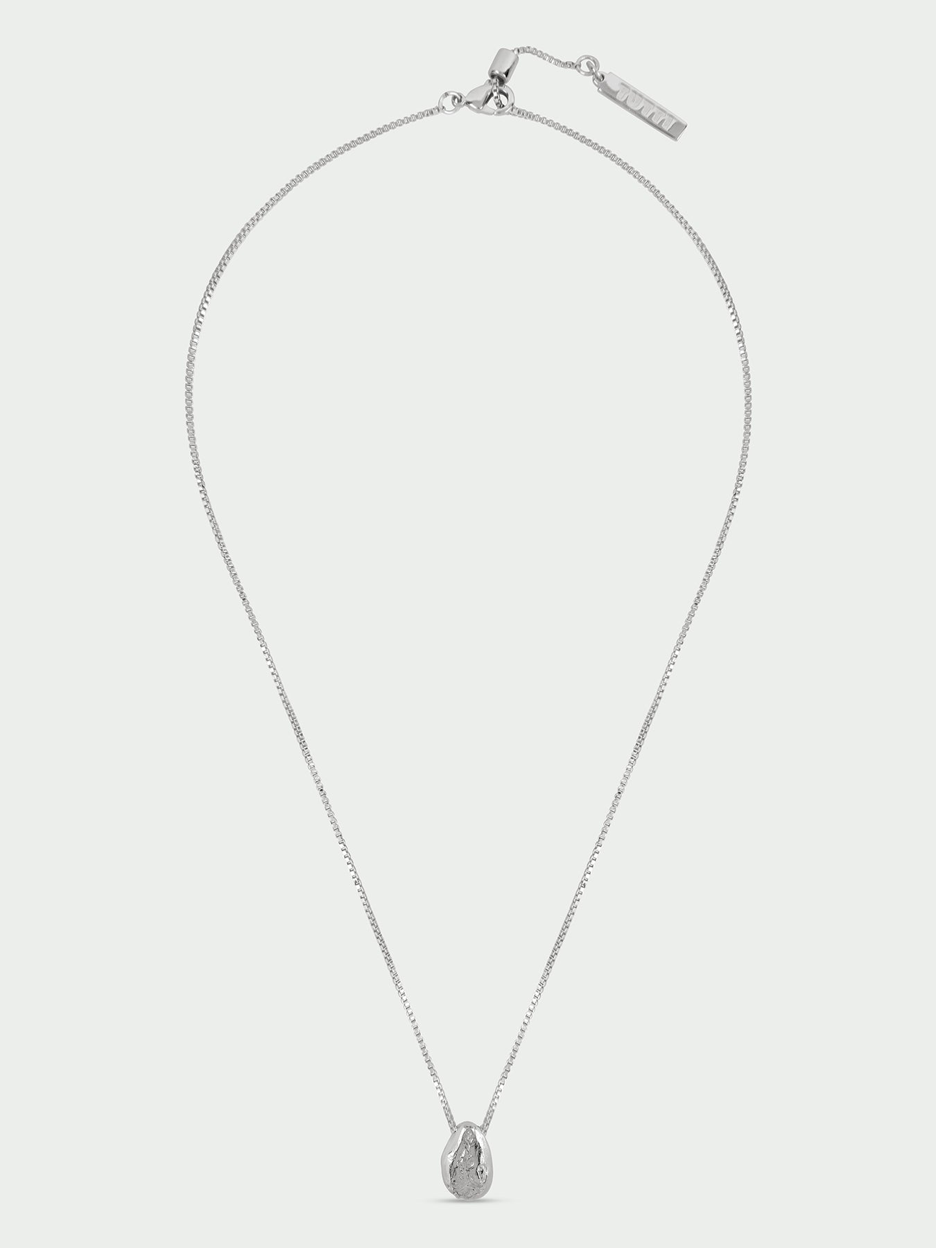 Stone Necklace Silver