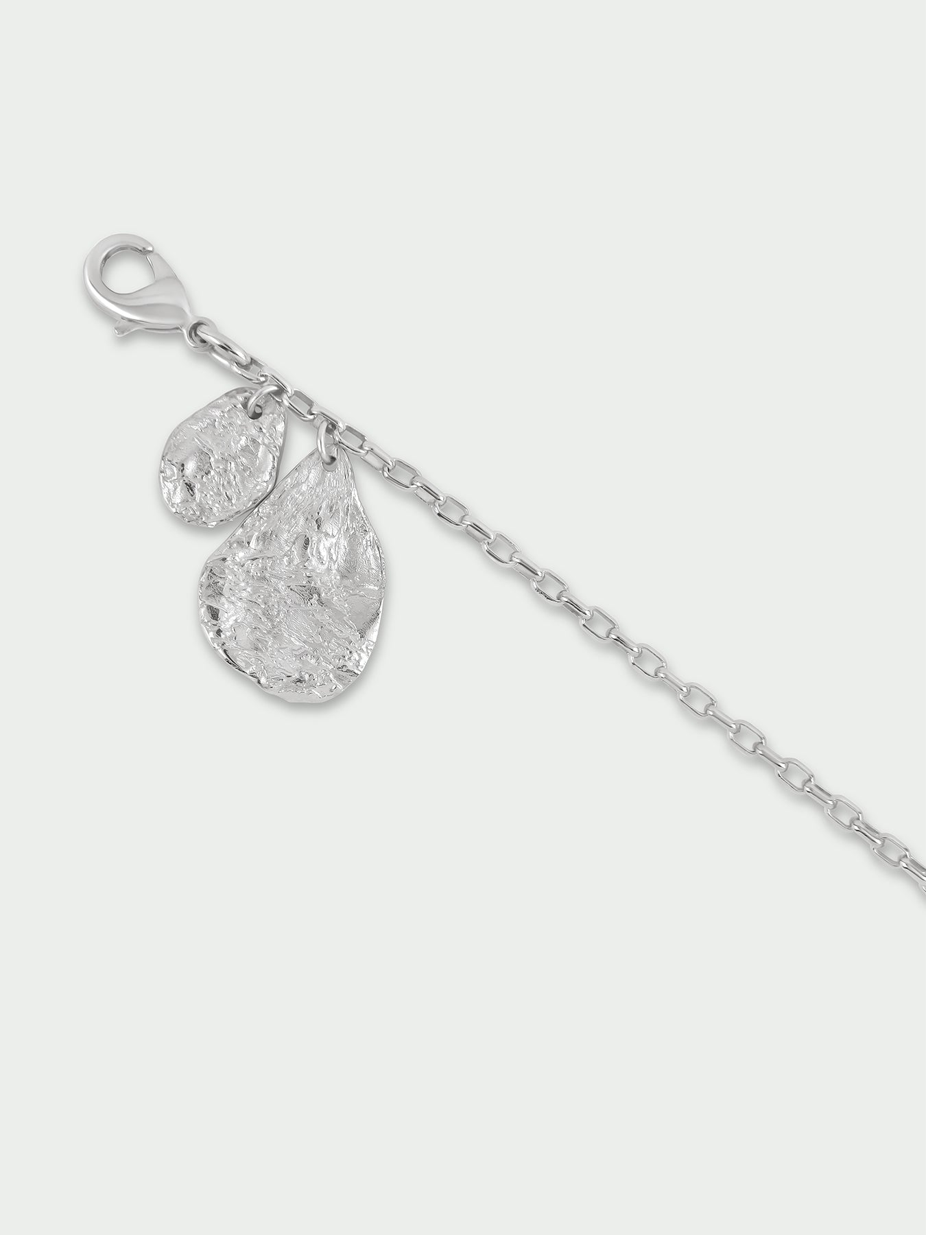 Light Sterling Silver Plated Charm Bracelet