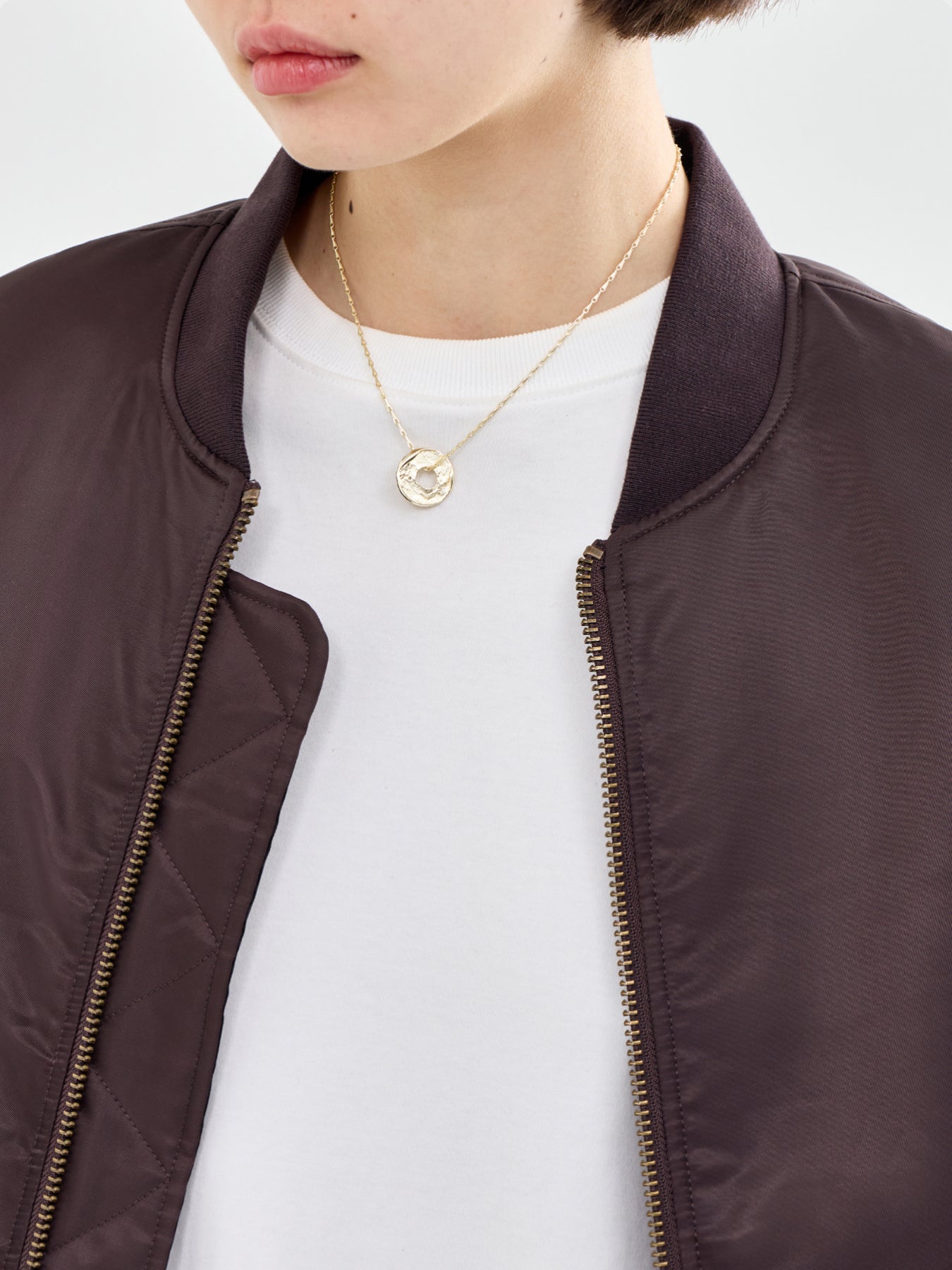 Natural Gold Plated Pendant Necklace