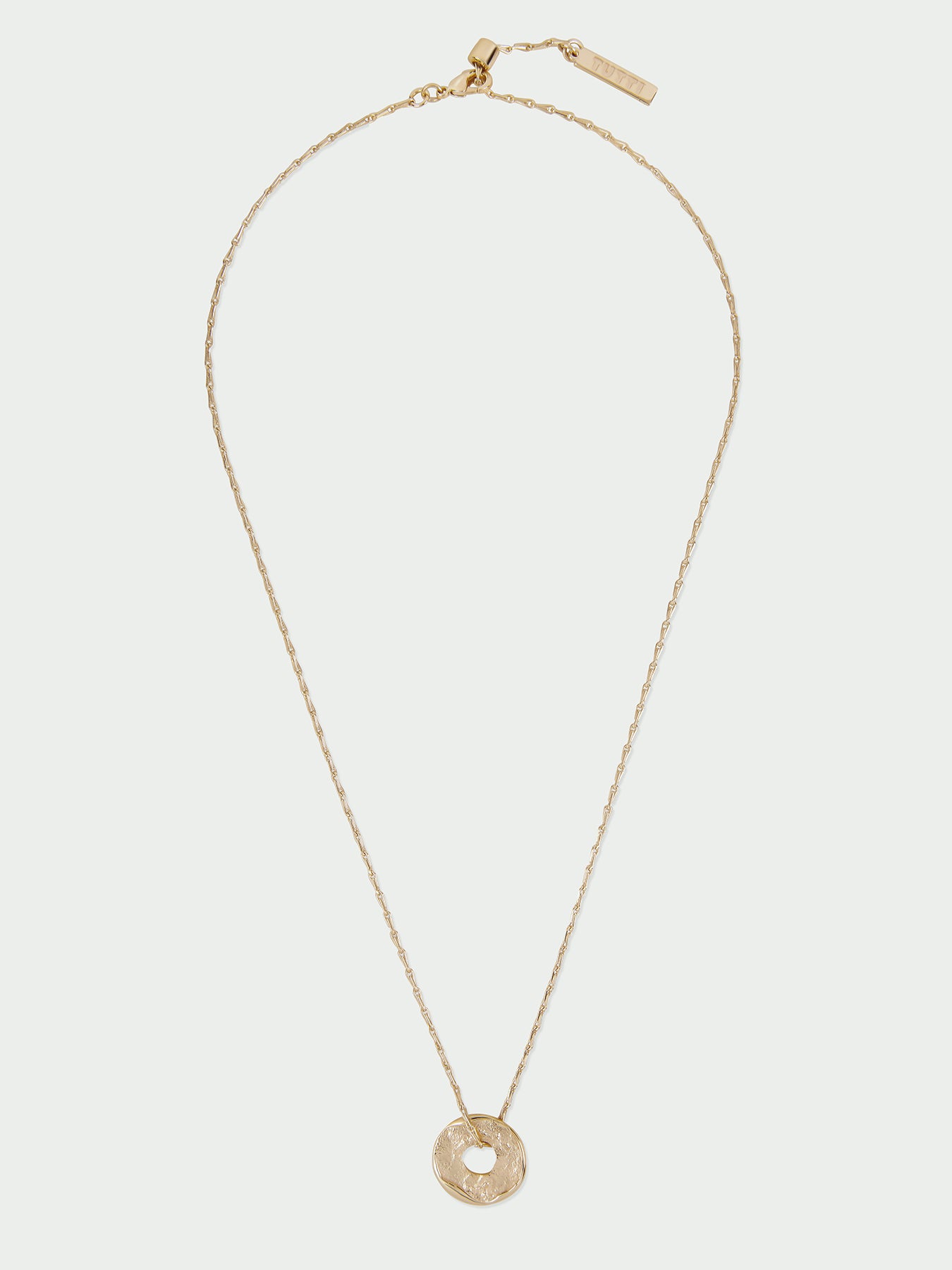 Natural Gold Plated Pendant Necklace