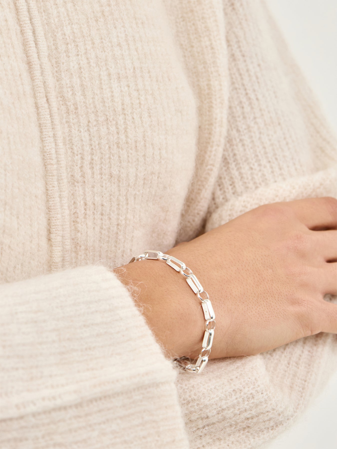 Fusion Sterling Silver Plated Chain Bracelet