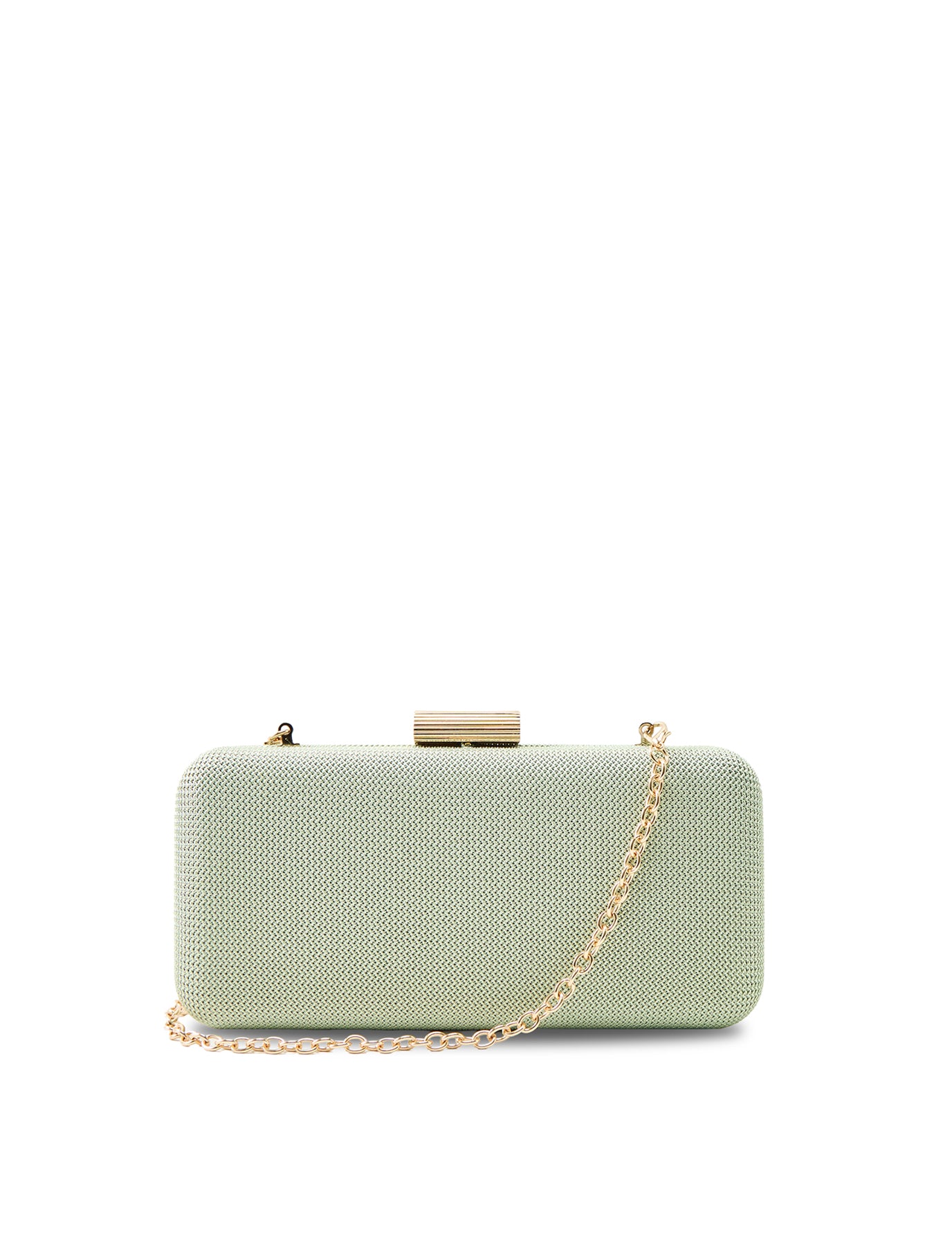 Clutch Bag with Metal Clasp Green