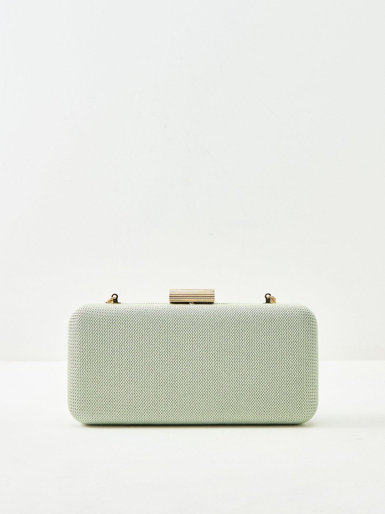 Clutch Bag with Metal Clasp Green