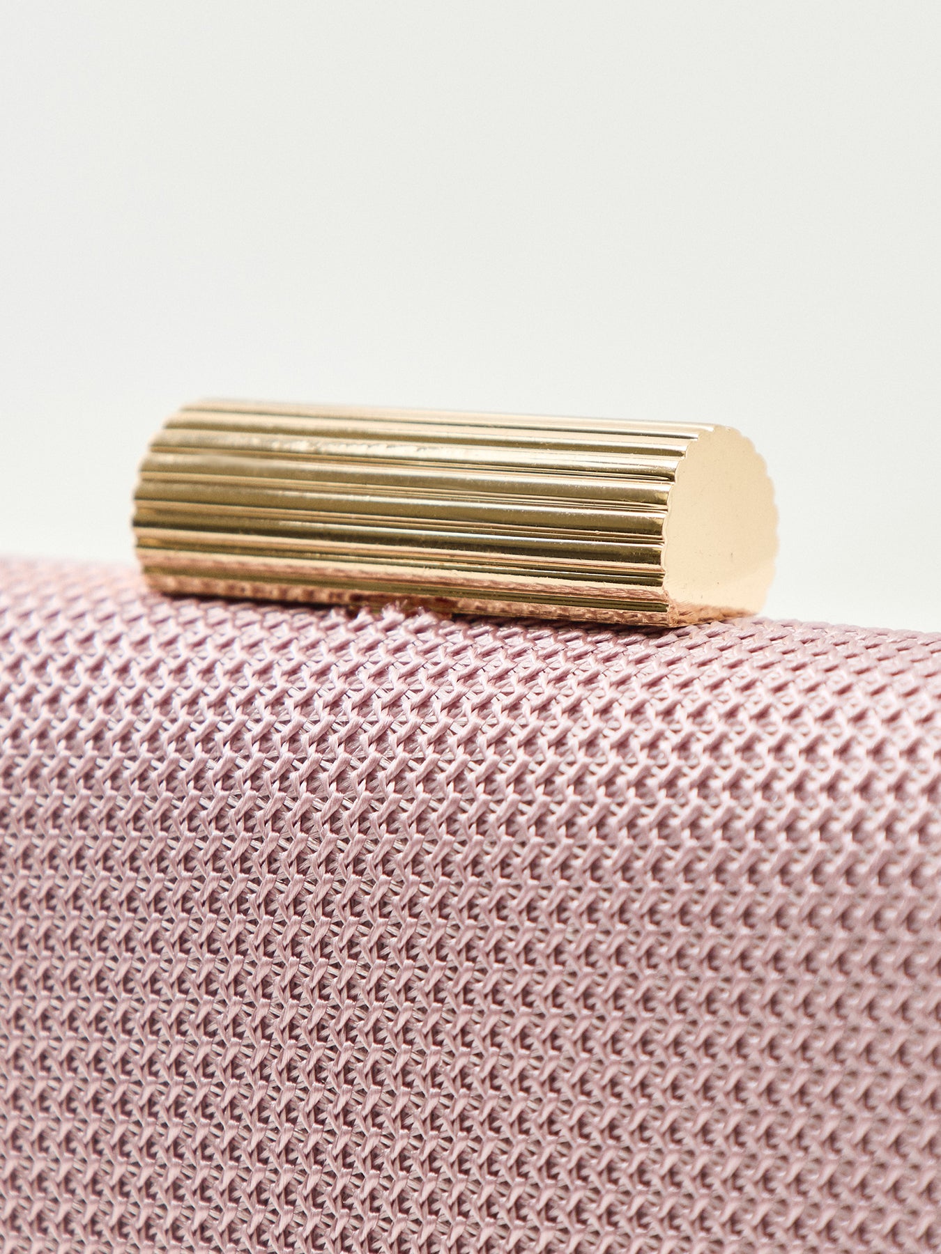 Clutch Bag with Metal Clasp Pink