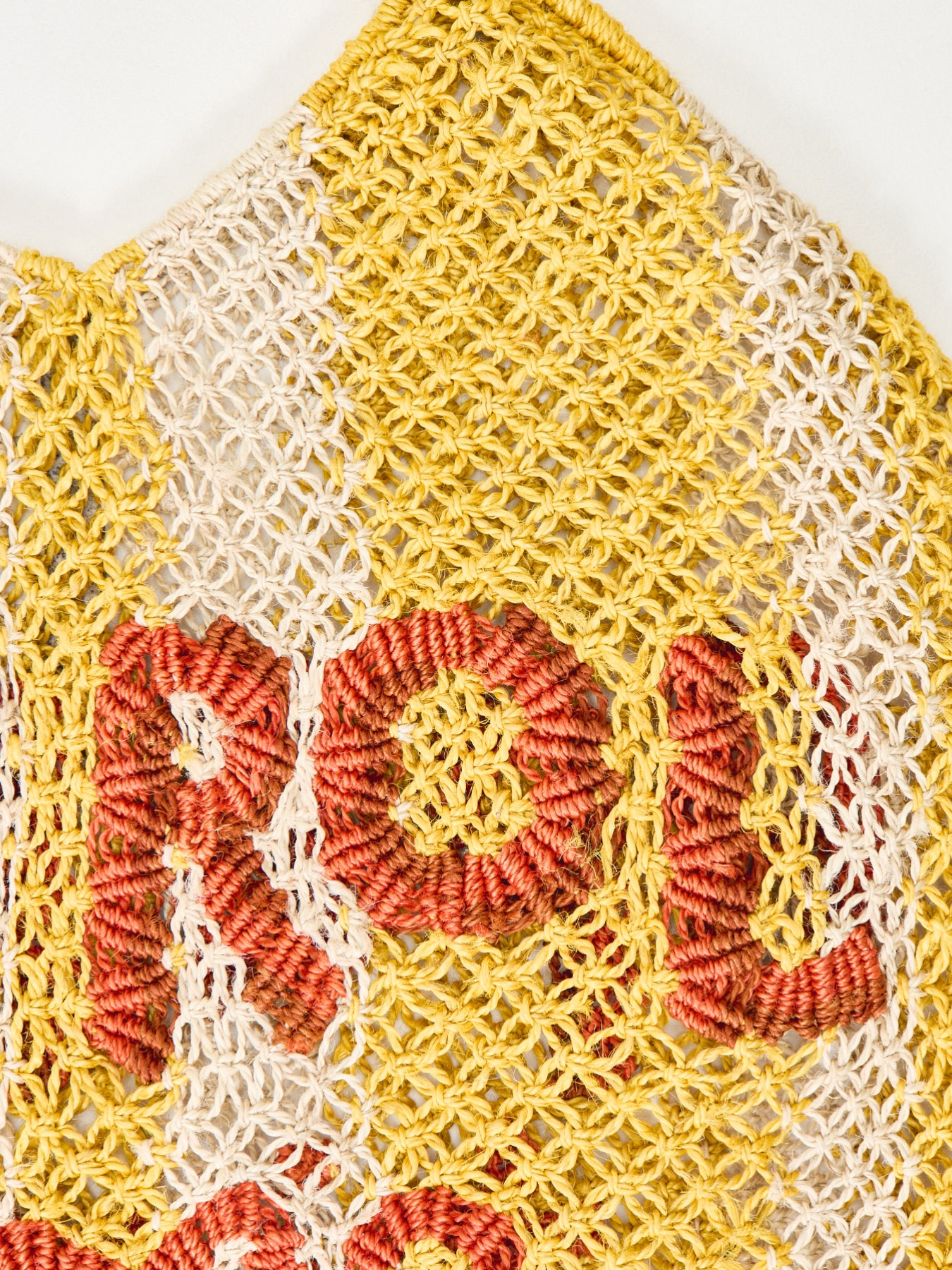 Drew Aperol Raffia Tote Bag Yellow