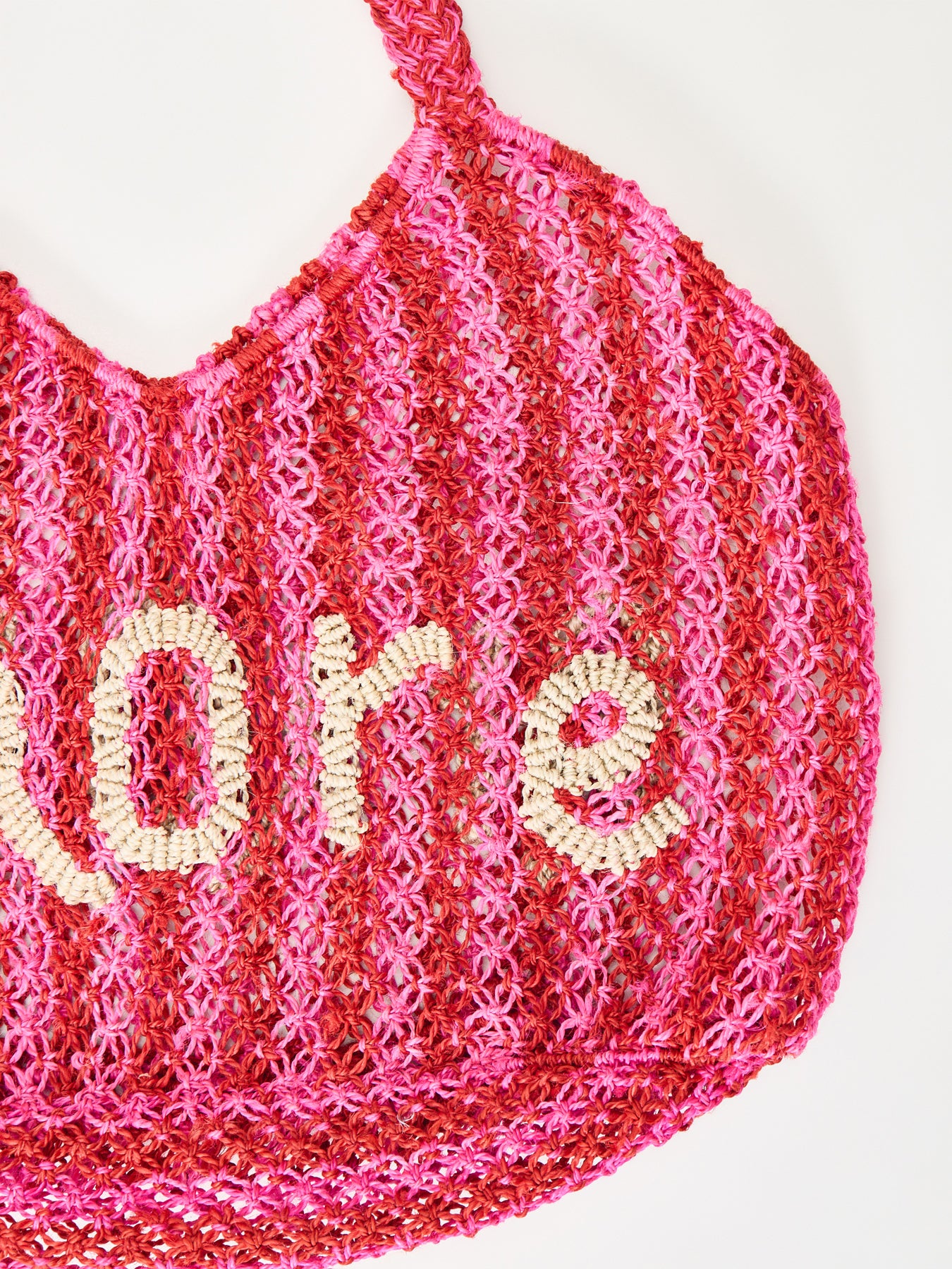 Dora Amore Raffia Tote Bag Pink