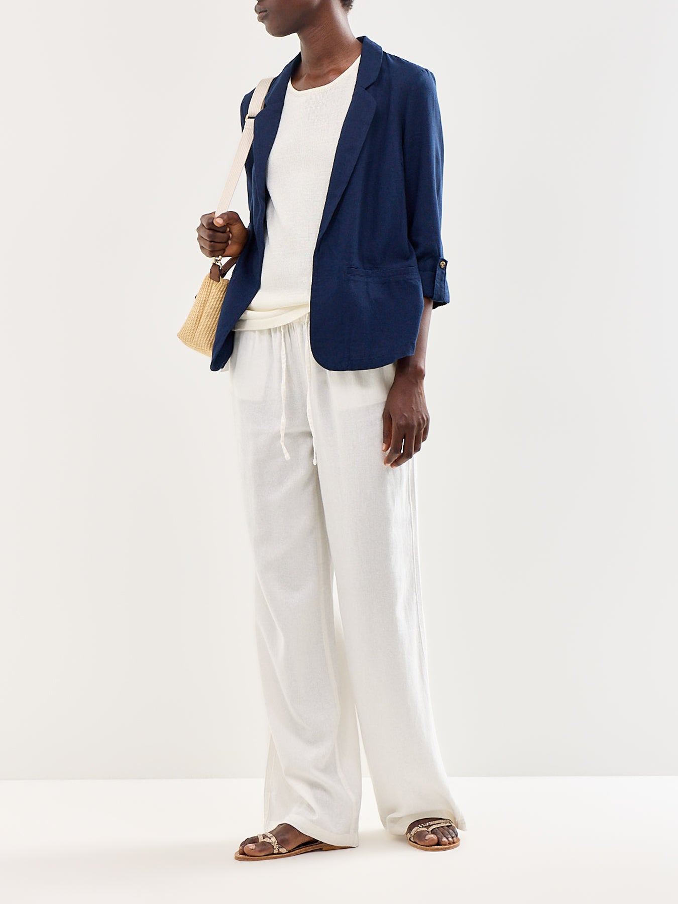Loose Fit Blazer Navy