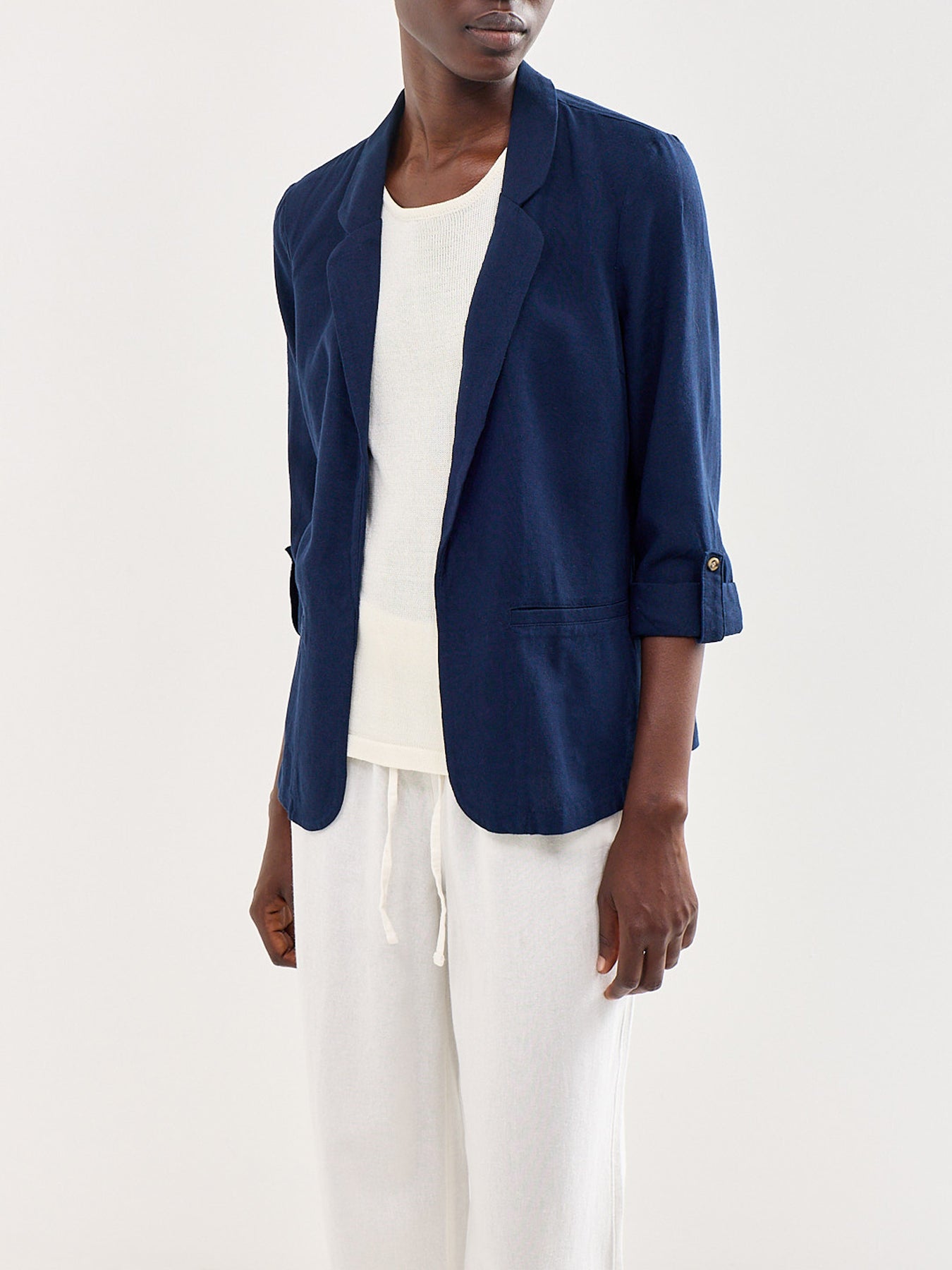 Loose Fit Blazer Navy