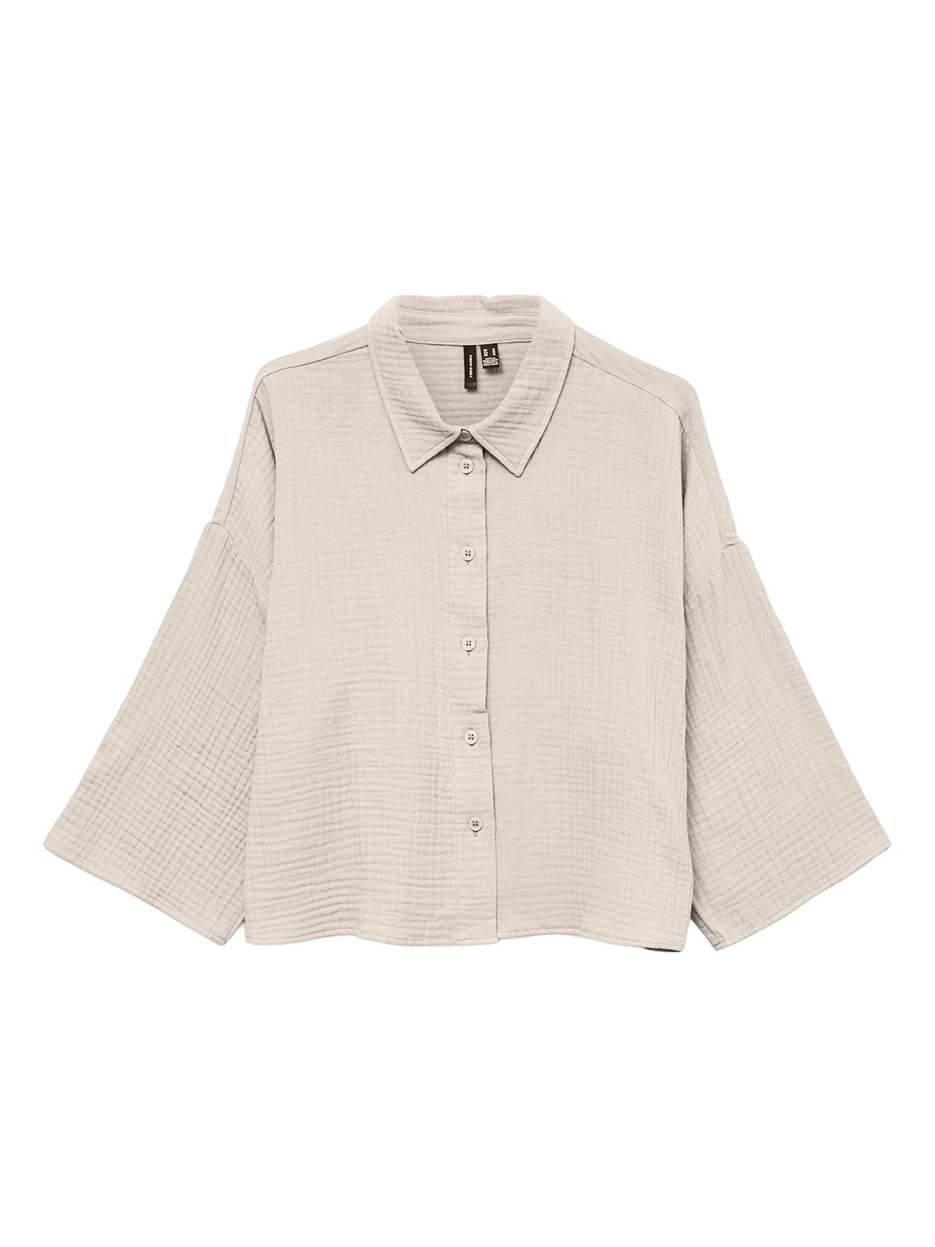 Cropped Shirt Beige