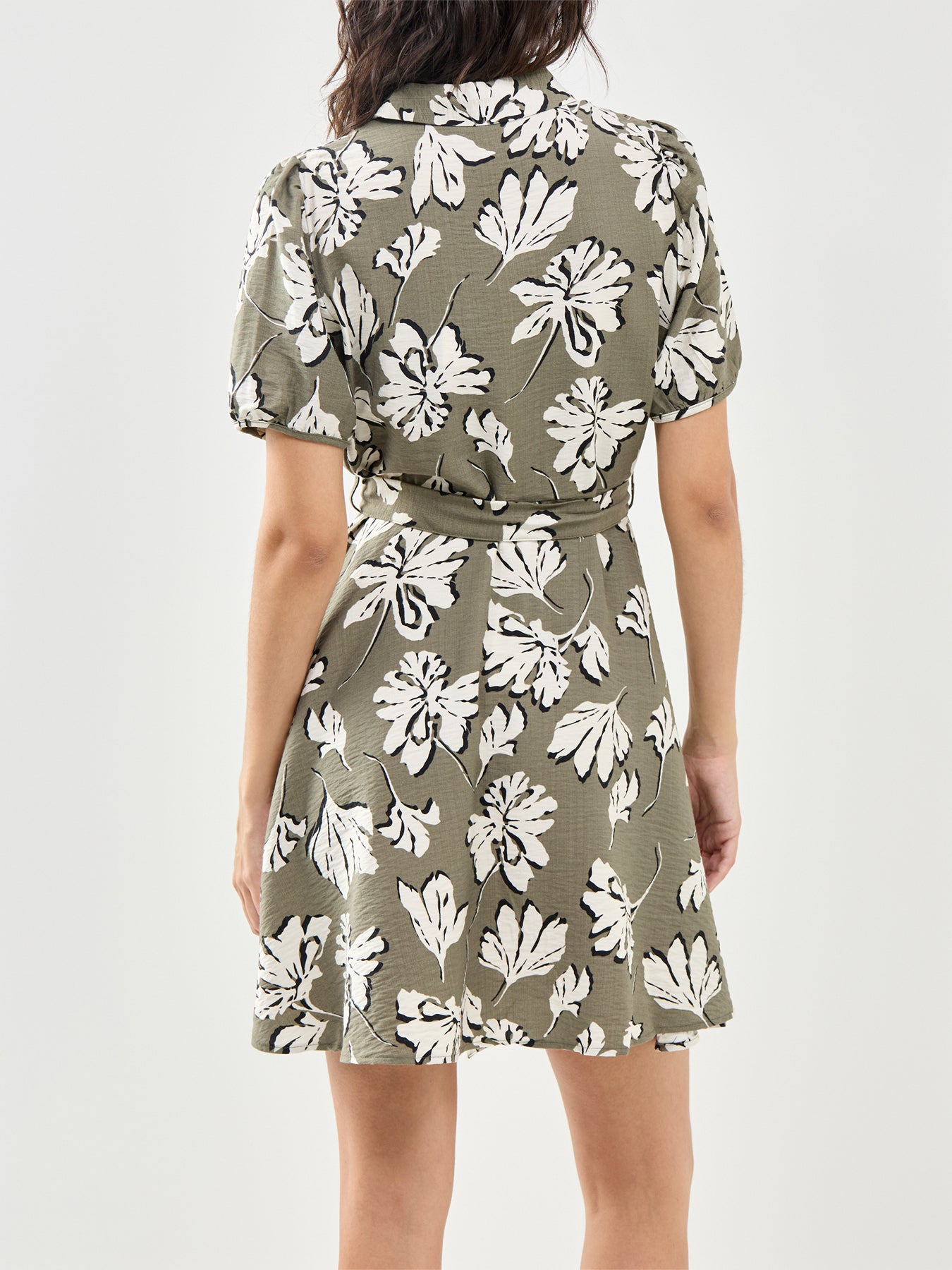 Short Shirt Dress Floral Print