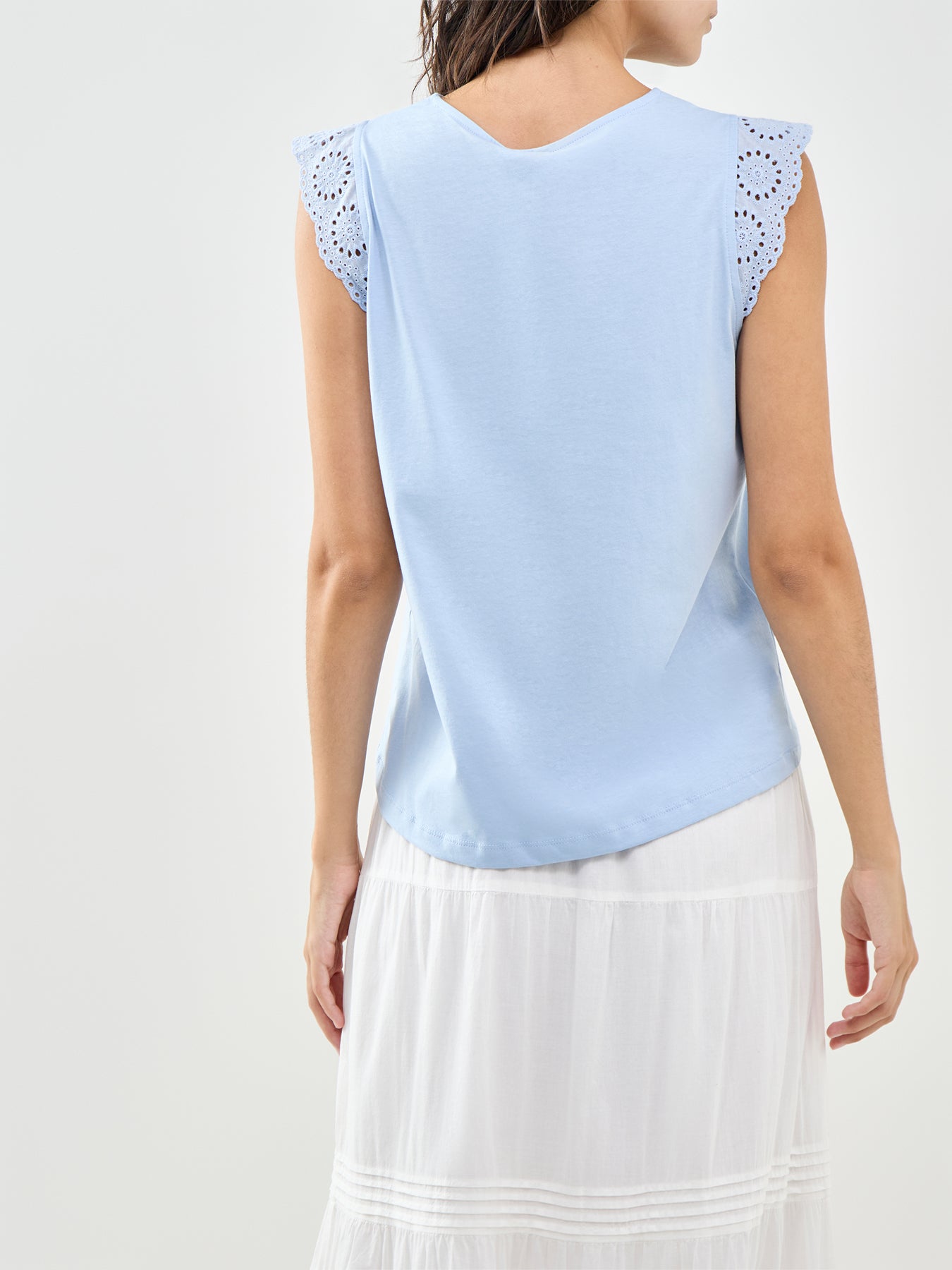 Gathered Tank Top Blue