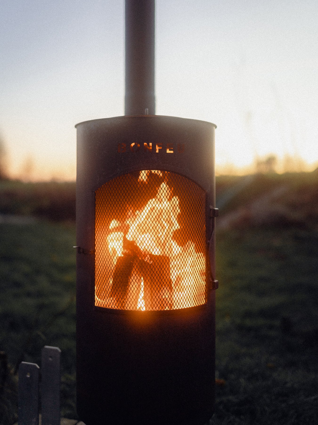 BonTino Outdoor Fireplace Black