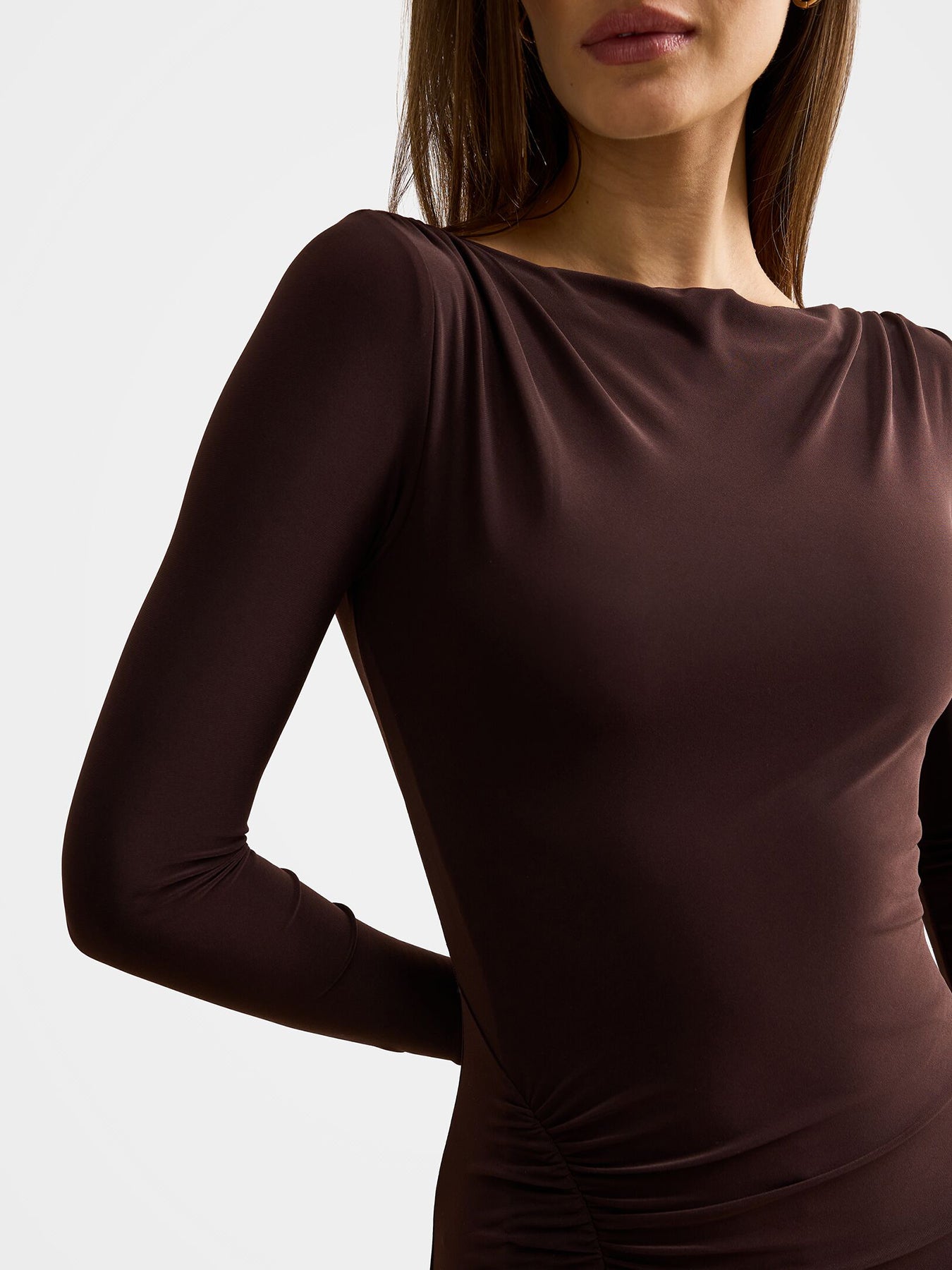 Cherie Jersey Maxi Dress Dark Chocolate