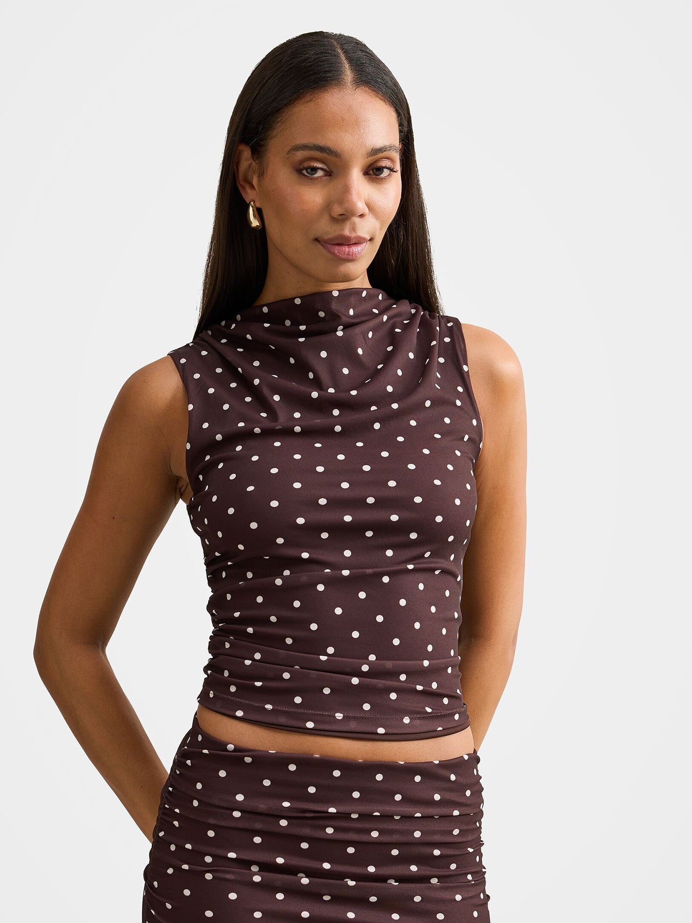 Danni Draped Sleeveless Top
