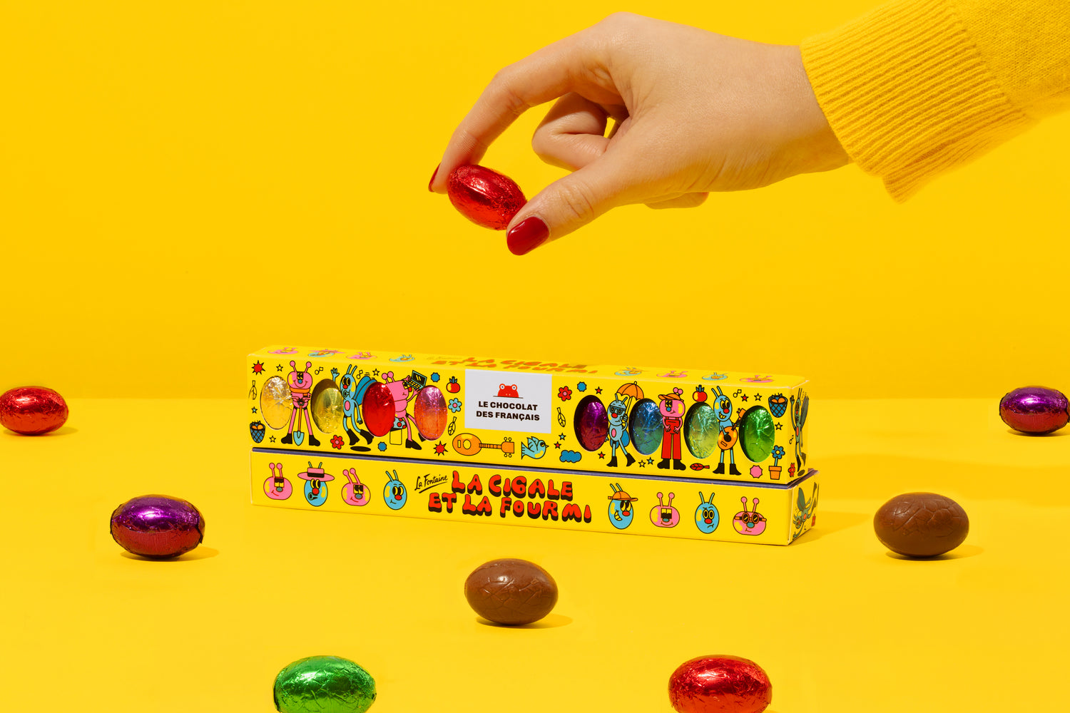 Milk and Dark Chocolate Mini Eggs Box
