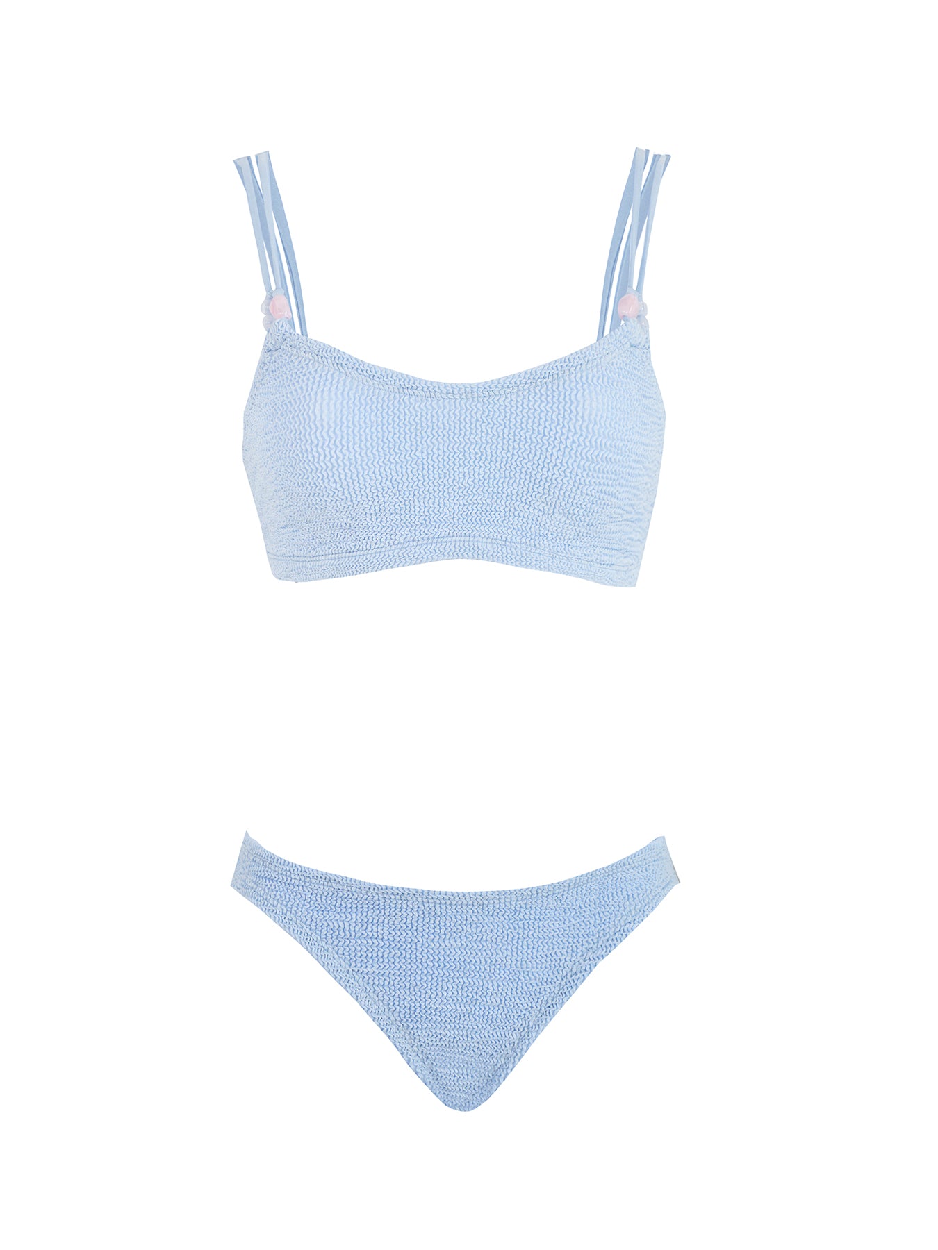 Cassie Bikini Metallic Ice Blue