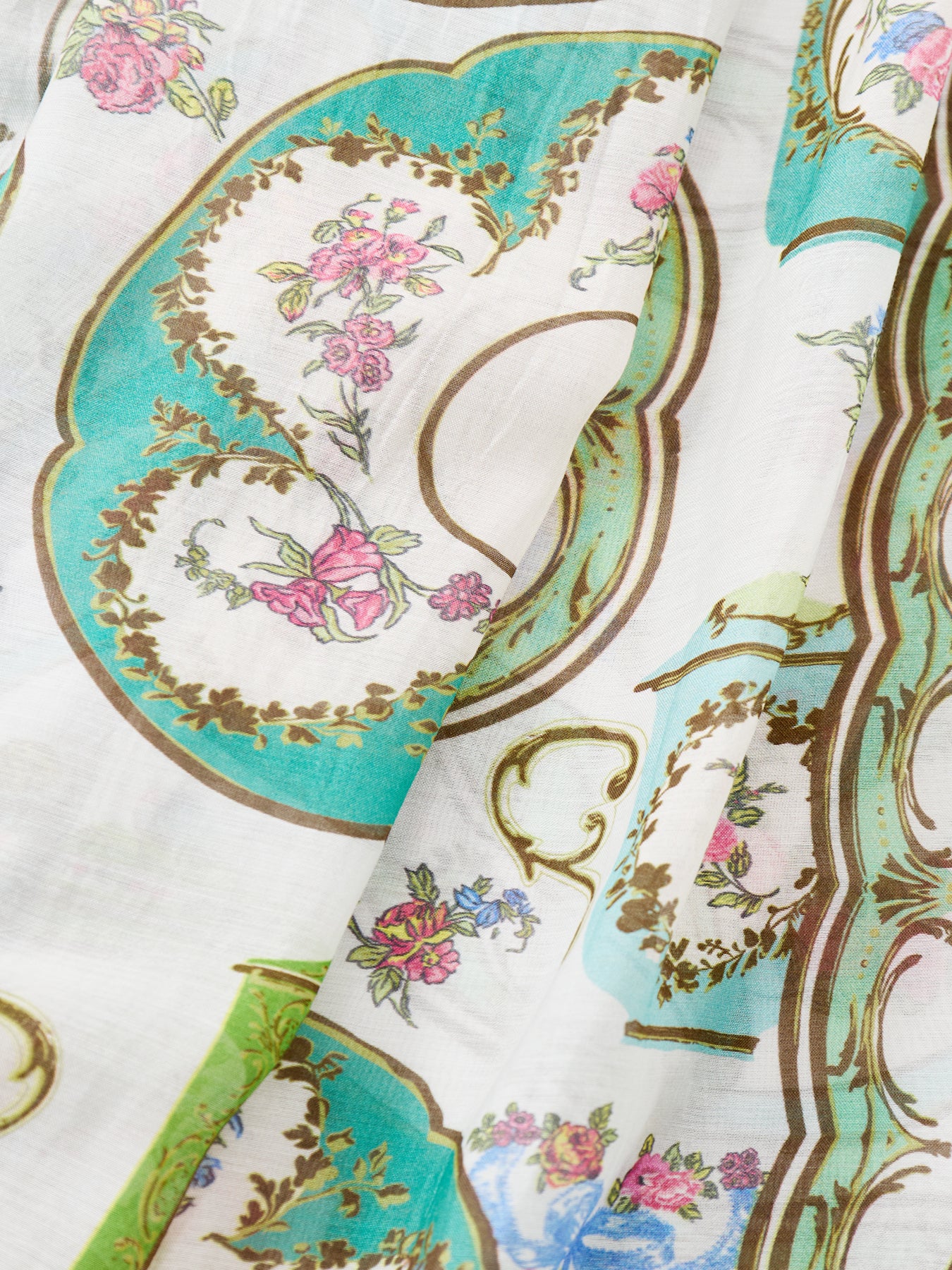 Afternoon Tea Scarf Green