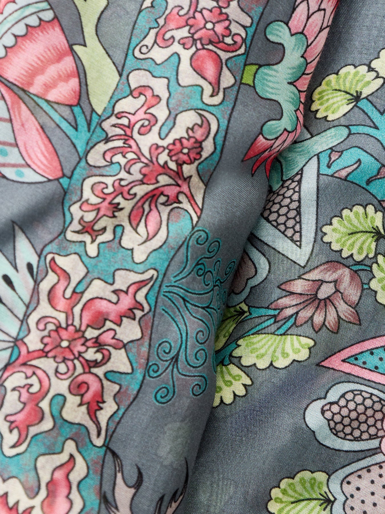 Boho Garden Scarf Grey