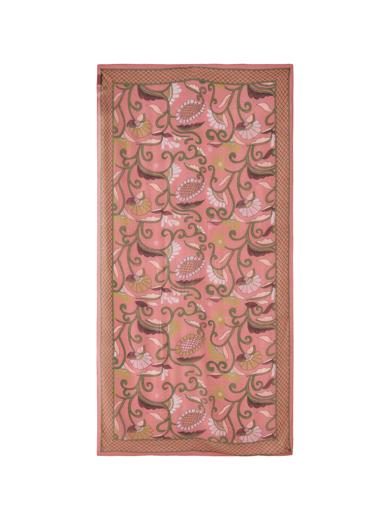 Giant Kantha Dusk Scarf Pink
