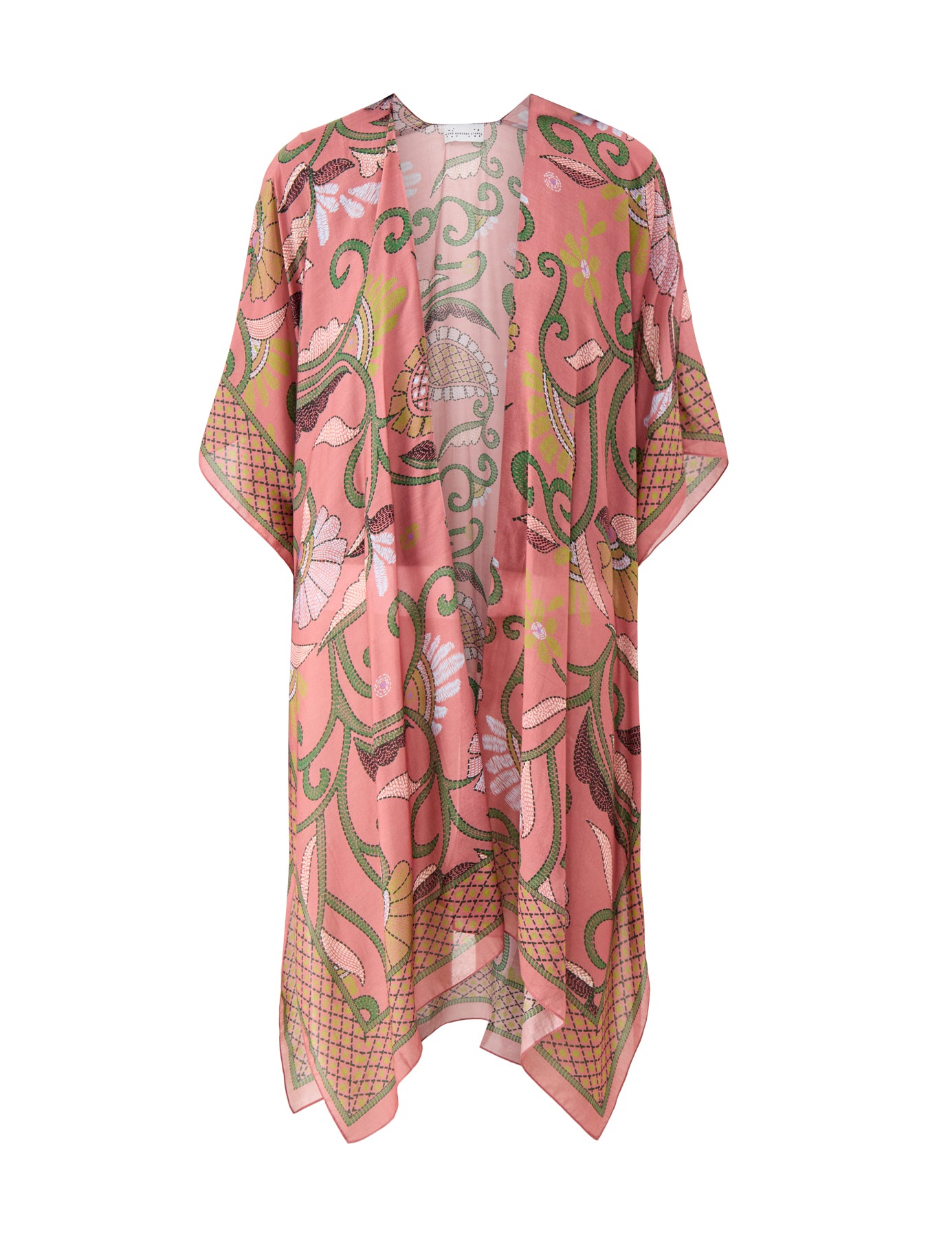 Oversized Kantha Throwover Pink