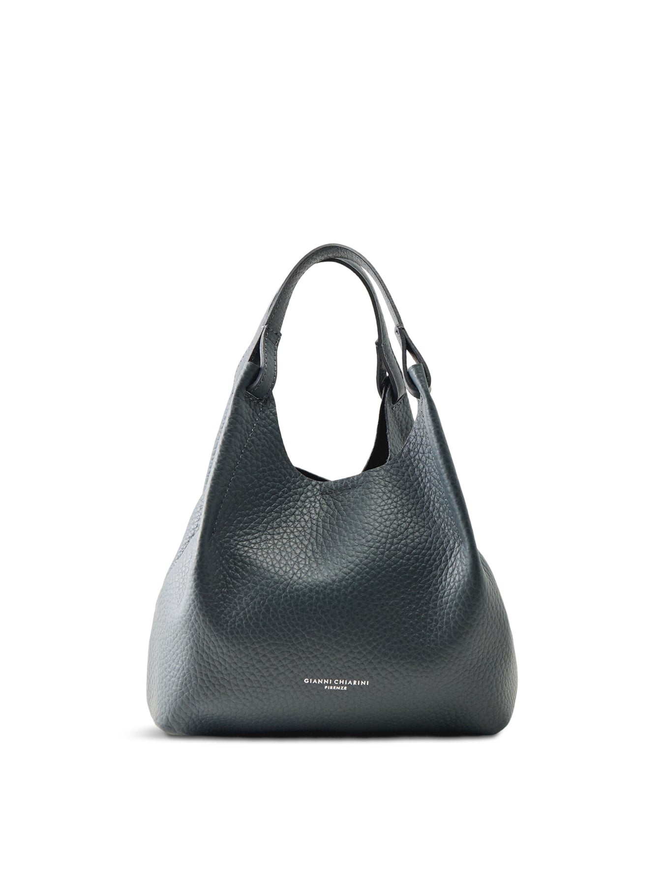 Dua Medium Leather Crossbody Navy