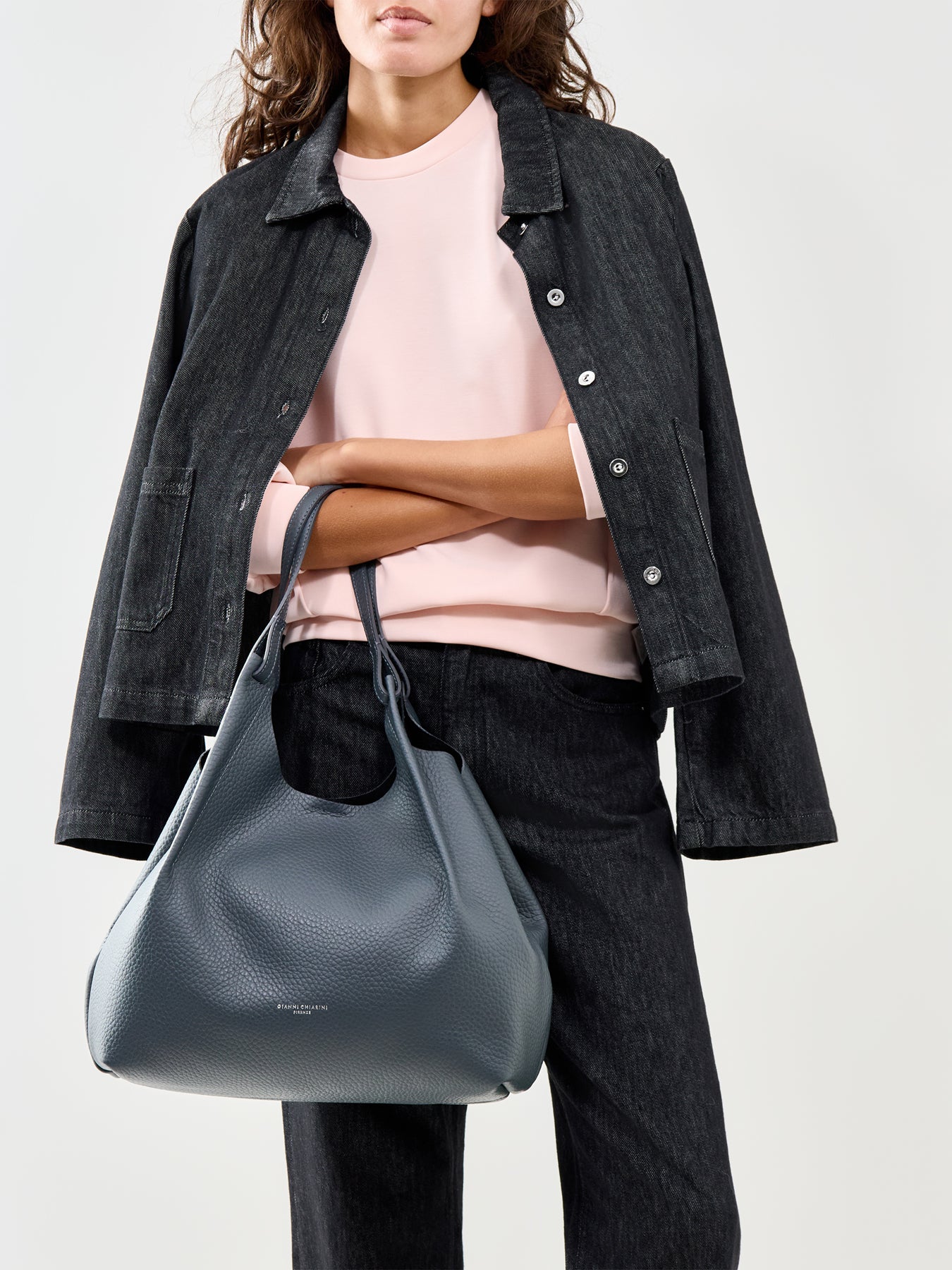 Dua Large Shoulder Tote Navy