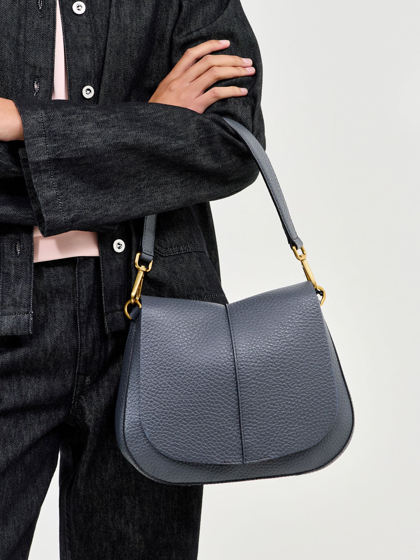 New Helena Round Crossbody Navy