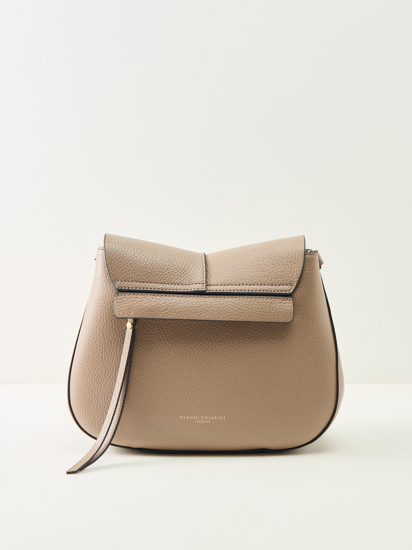 Helena Round Crossbody Beige