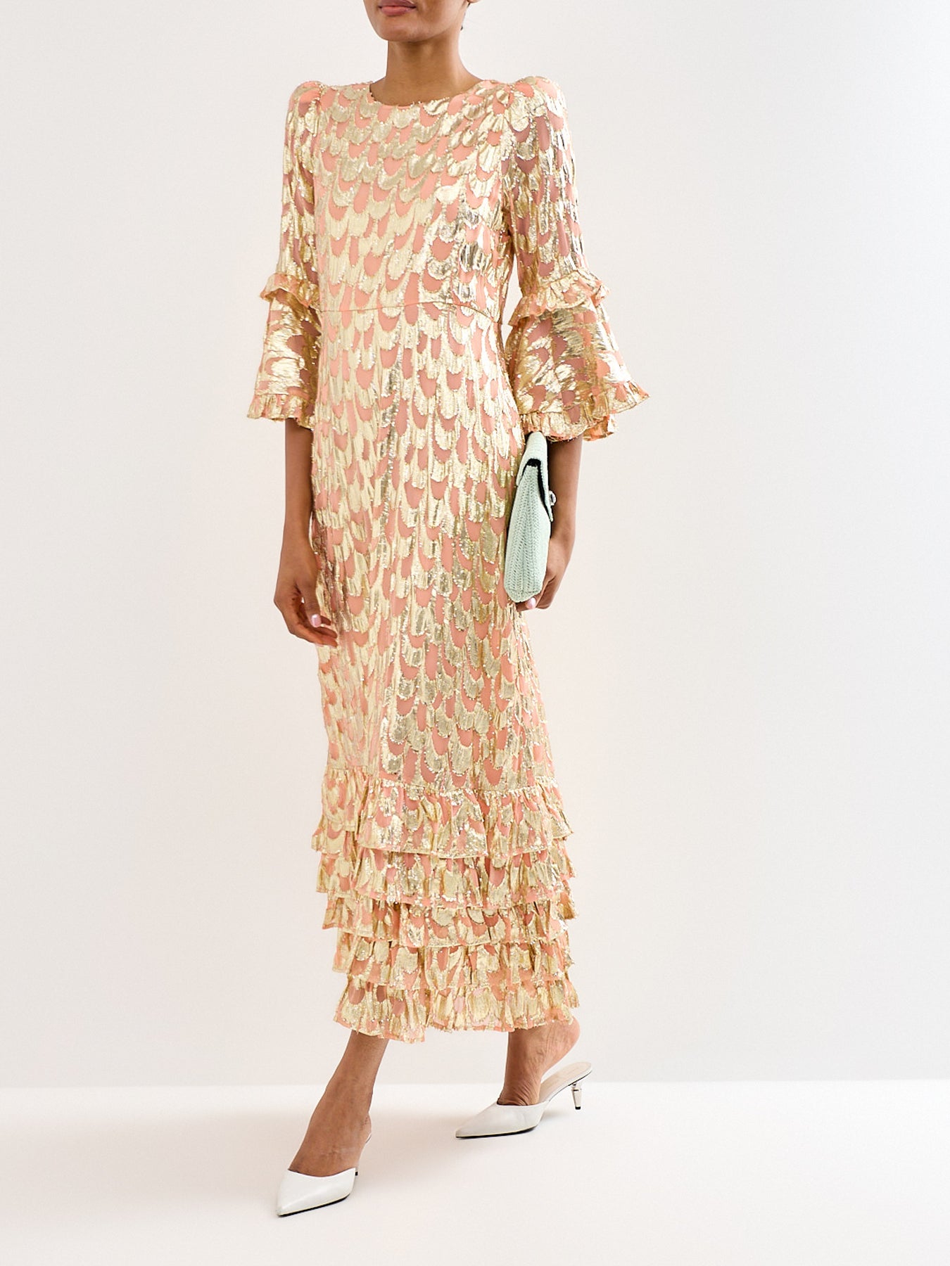 Josephine Dress Pink Metallic