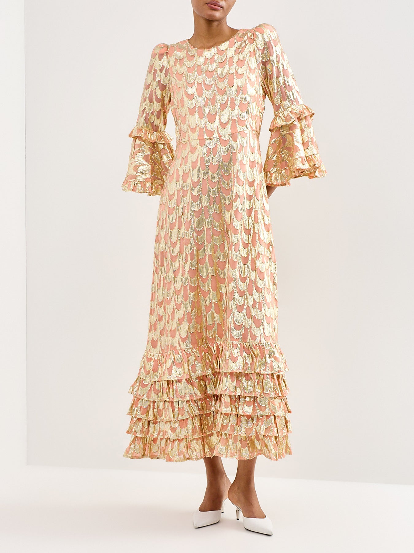 Josephine Dress Pink Metallic
