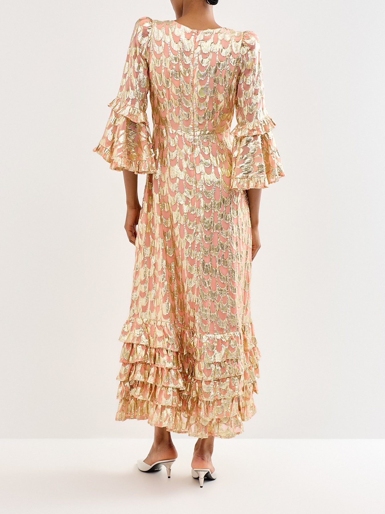 Josephine Dress Pink Metallic