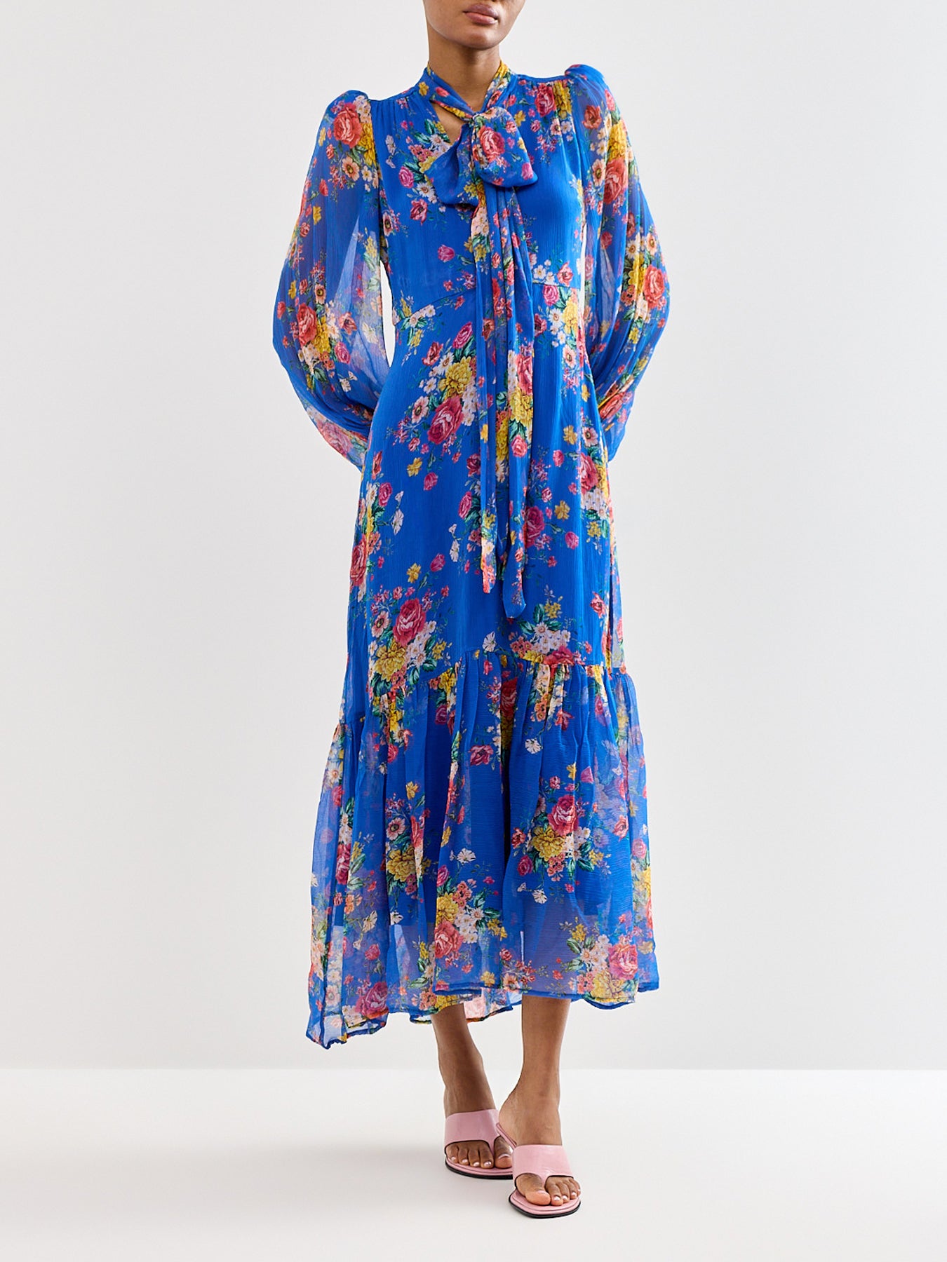 Marnie Dress Blue Floral Print