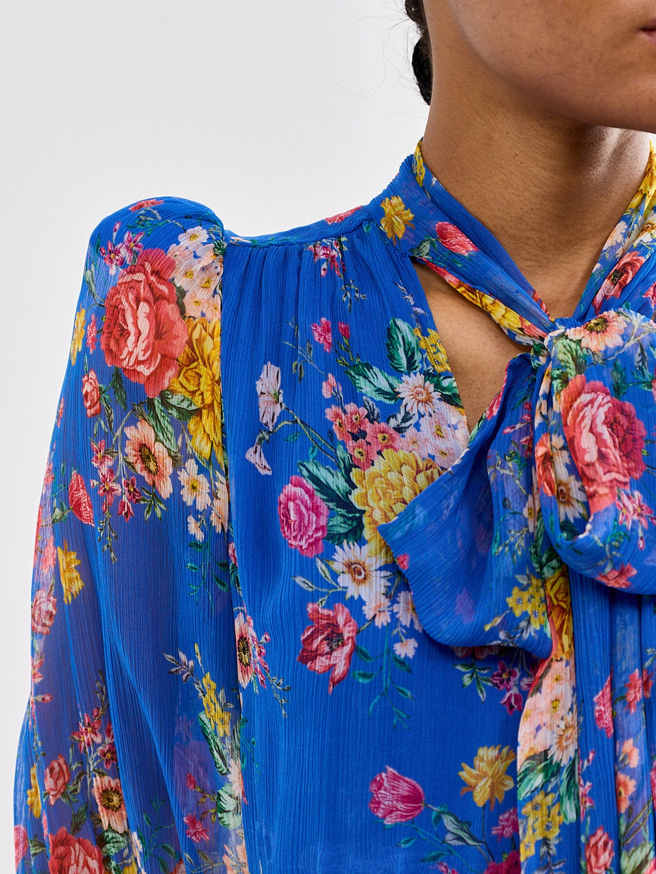 Marnie Dress Blue Floral Print – Fenwick