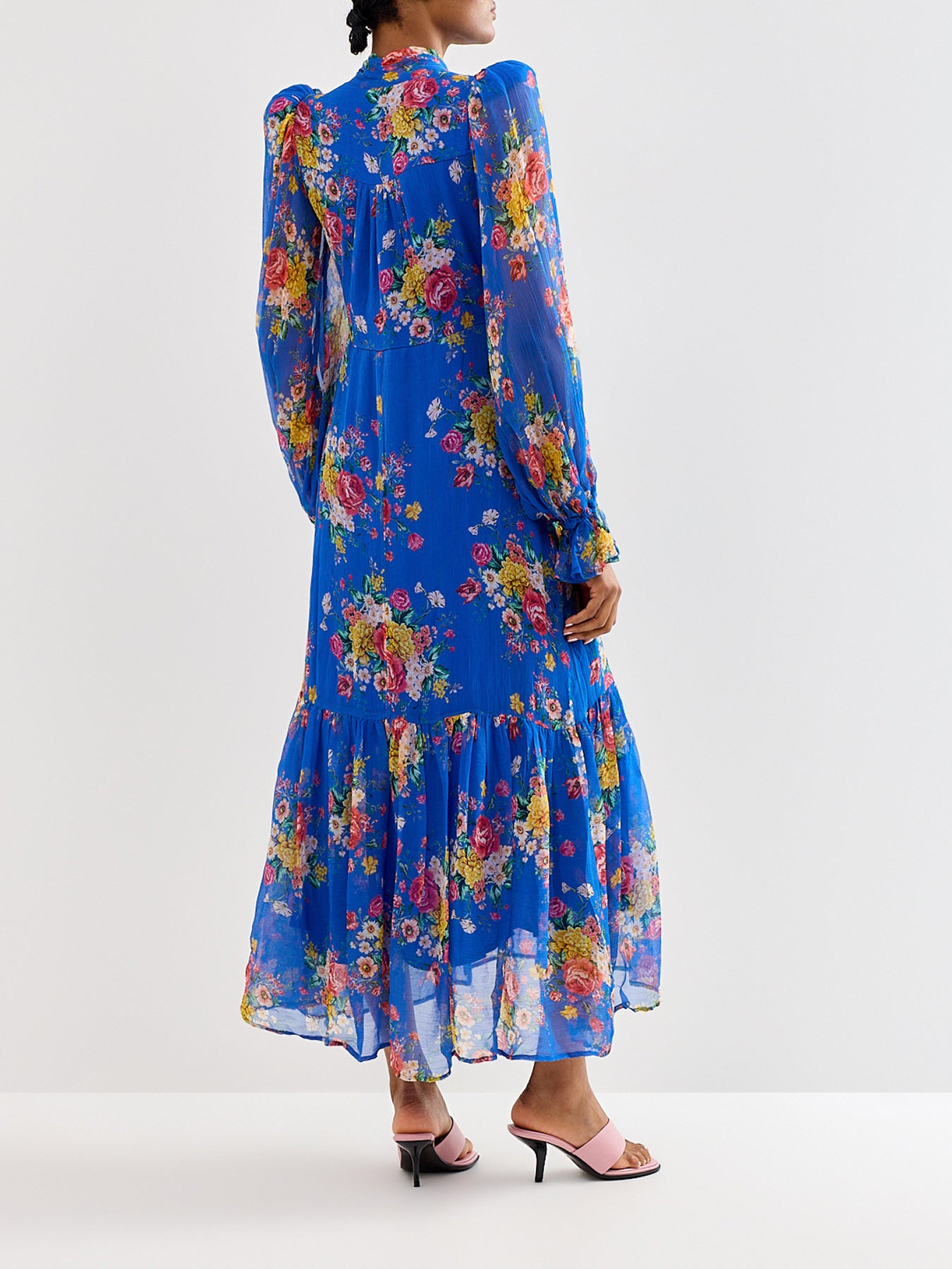 Marnie Dress Blue Floral Print