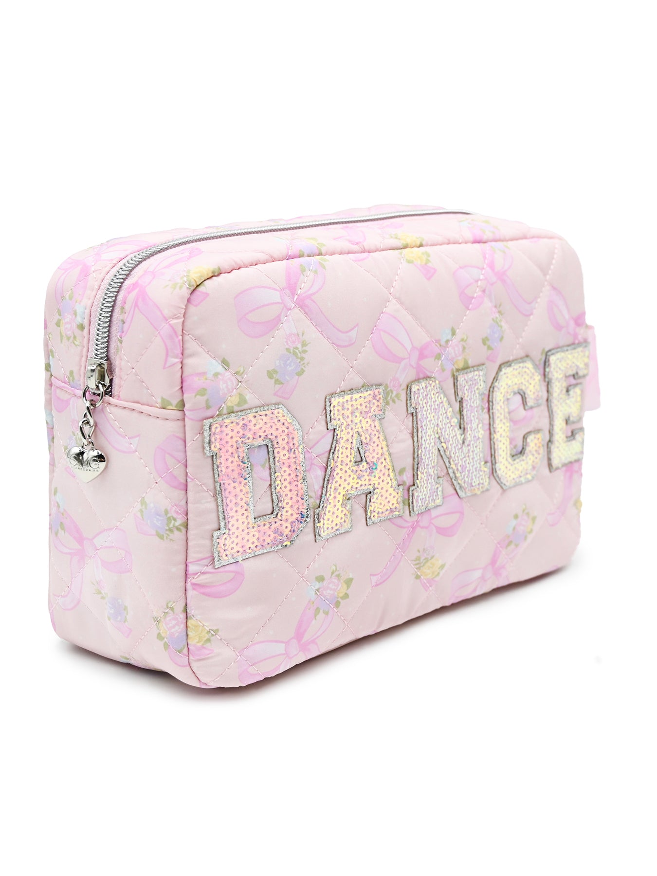 Kids' Floral Quilted Cosmetic Pouch Multi