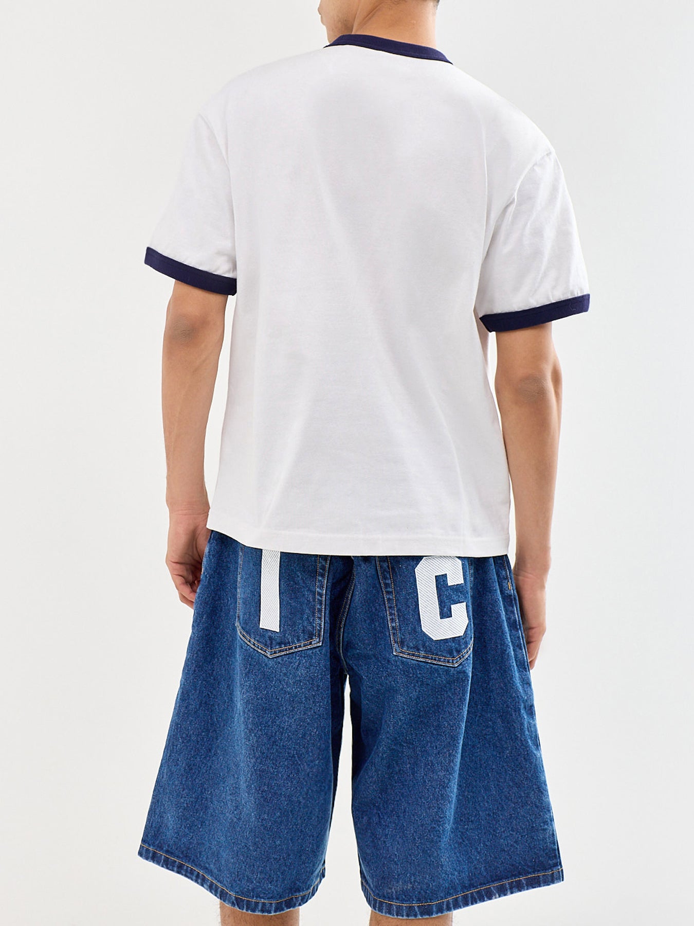 Ice Cream Tub Ringer T-Shirt White